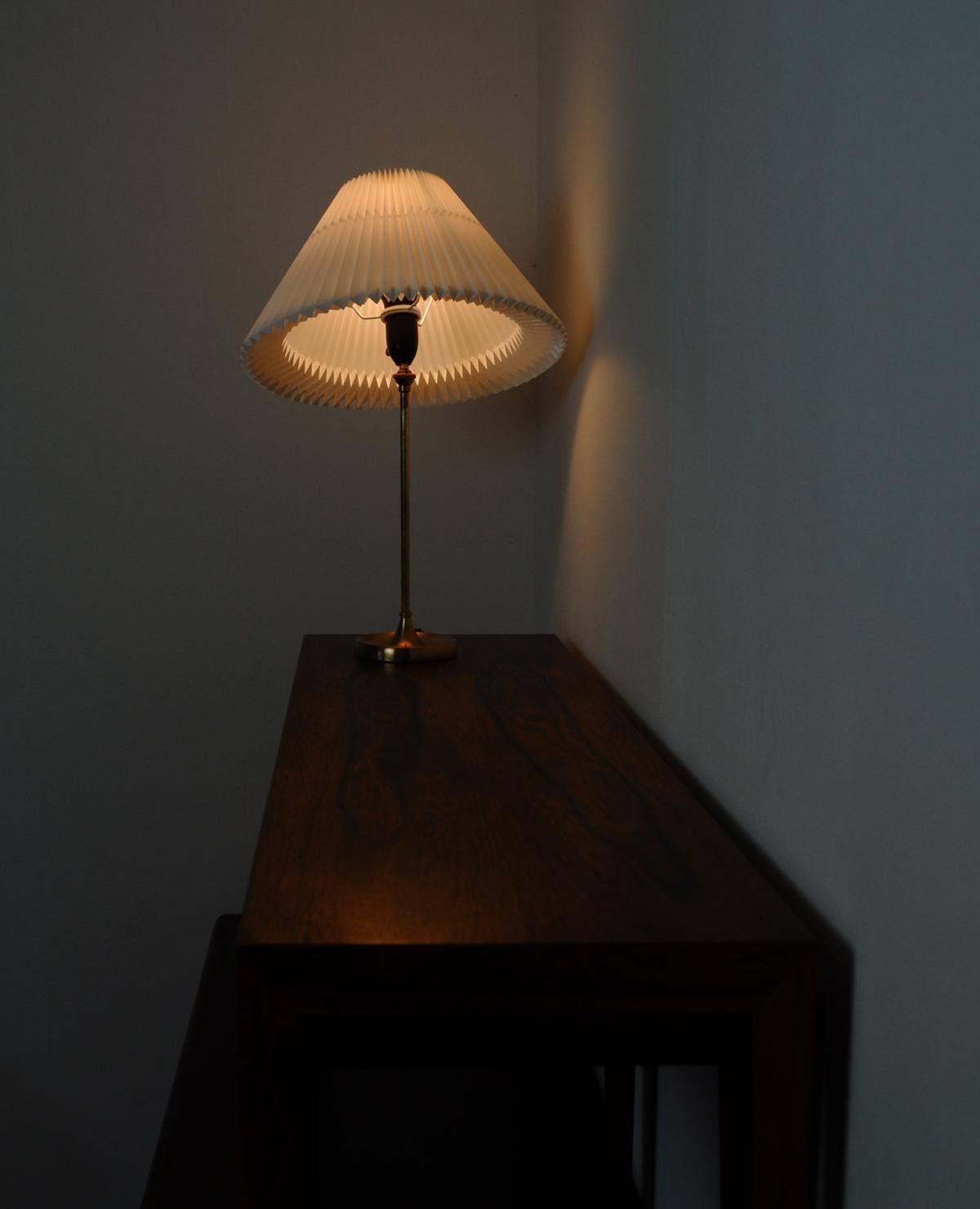 Brass Table Lamp Designed by Esben Klint for Le Klint, 1948 10