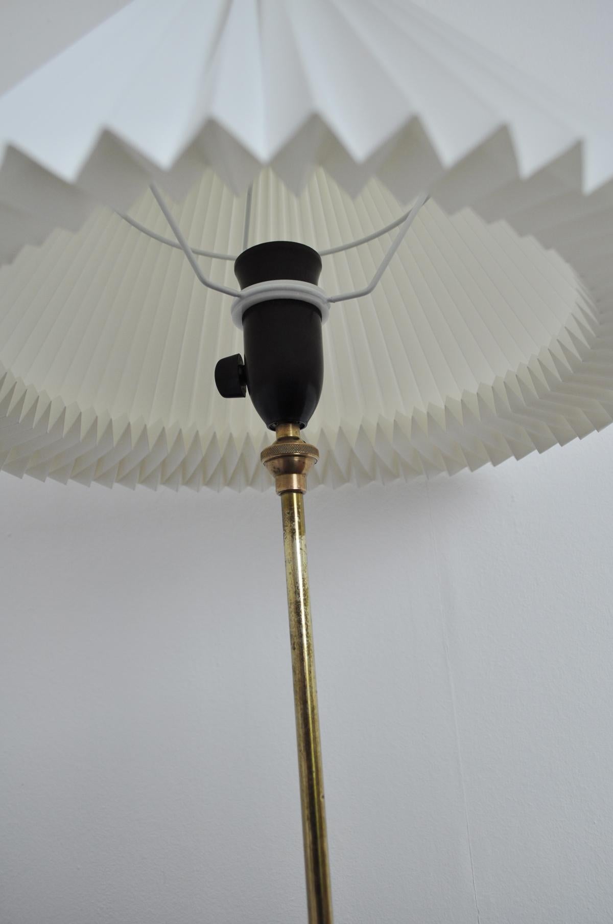Mid-20th Century Brass Table Lamp Designed by Esben Klint for Le Klint, 1948