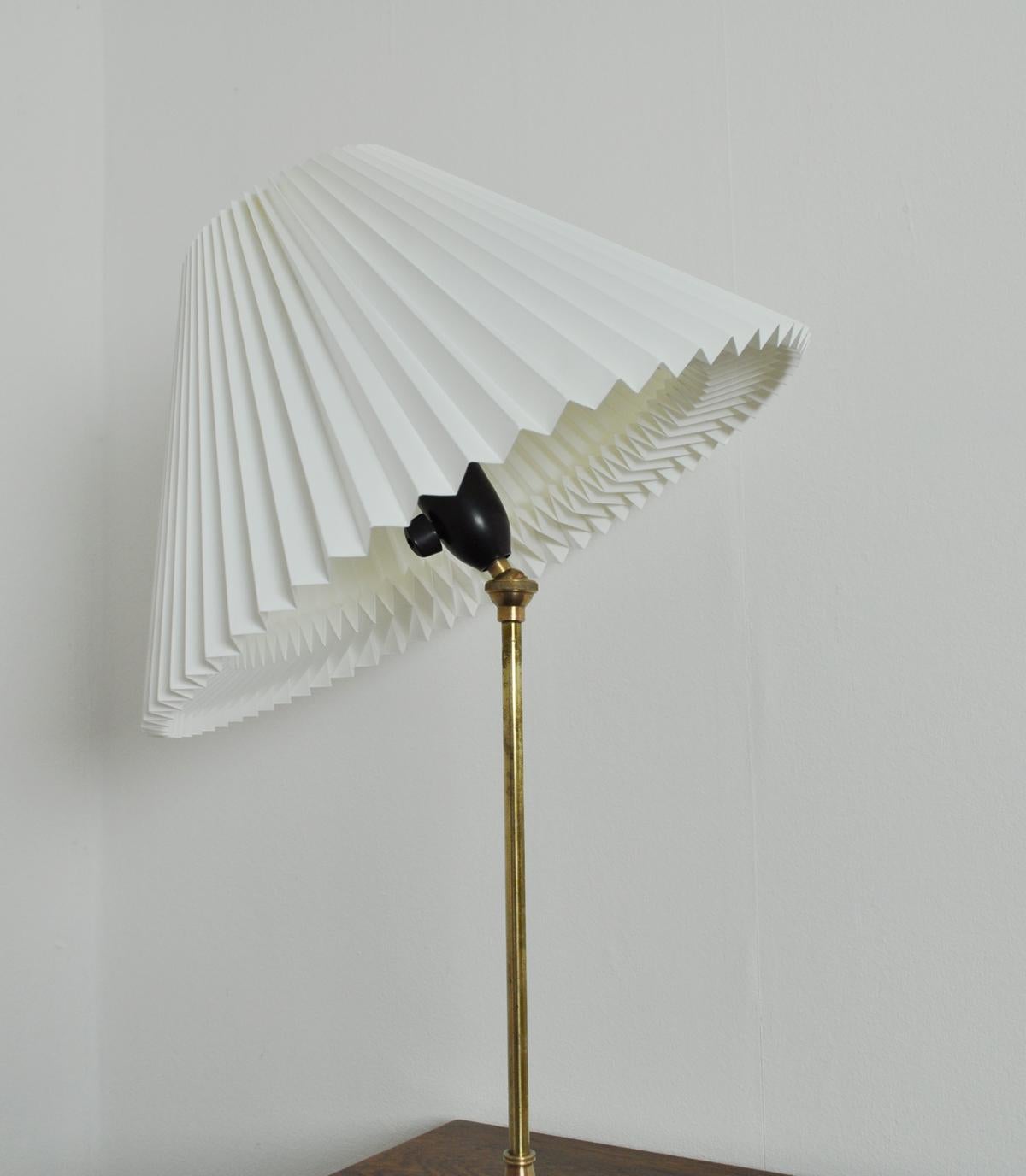 Brass Table Lamp Designed by Esben Klint for Le Klint, 1948 1
