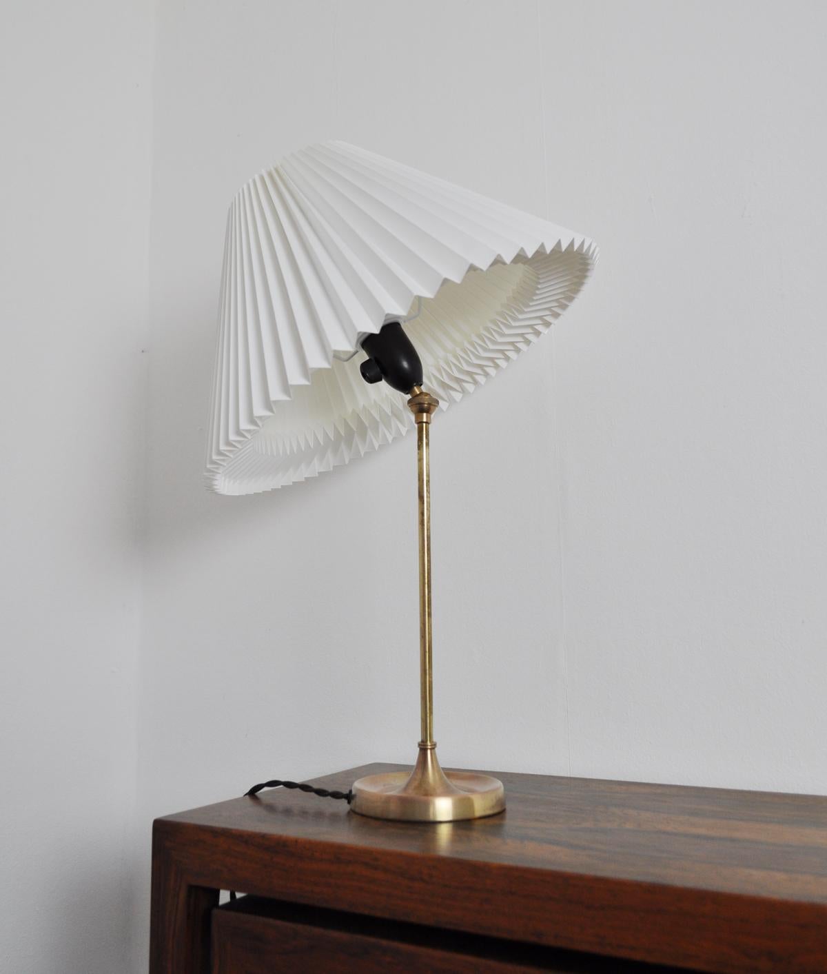 Brass Table Lamp Designed by Esben Klint for Le Klint, 1948 2