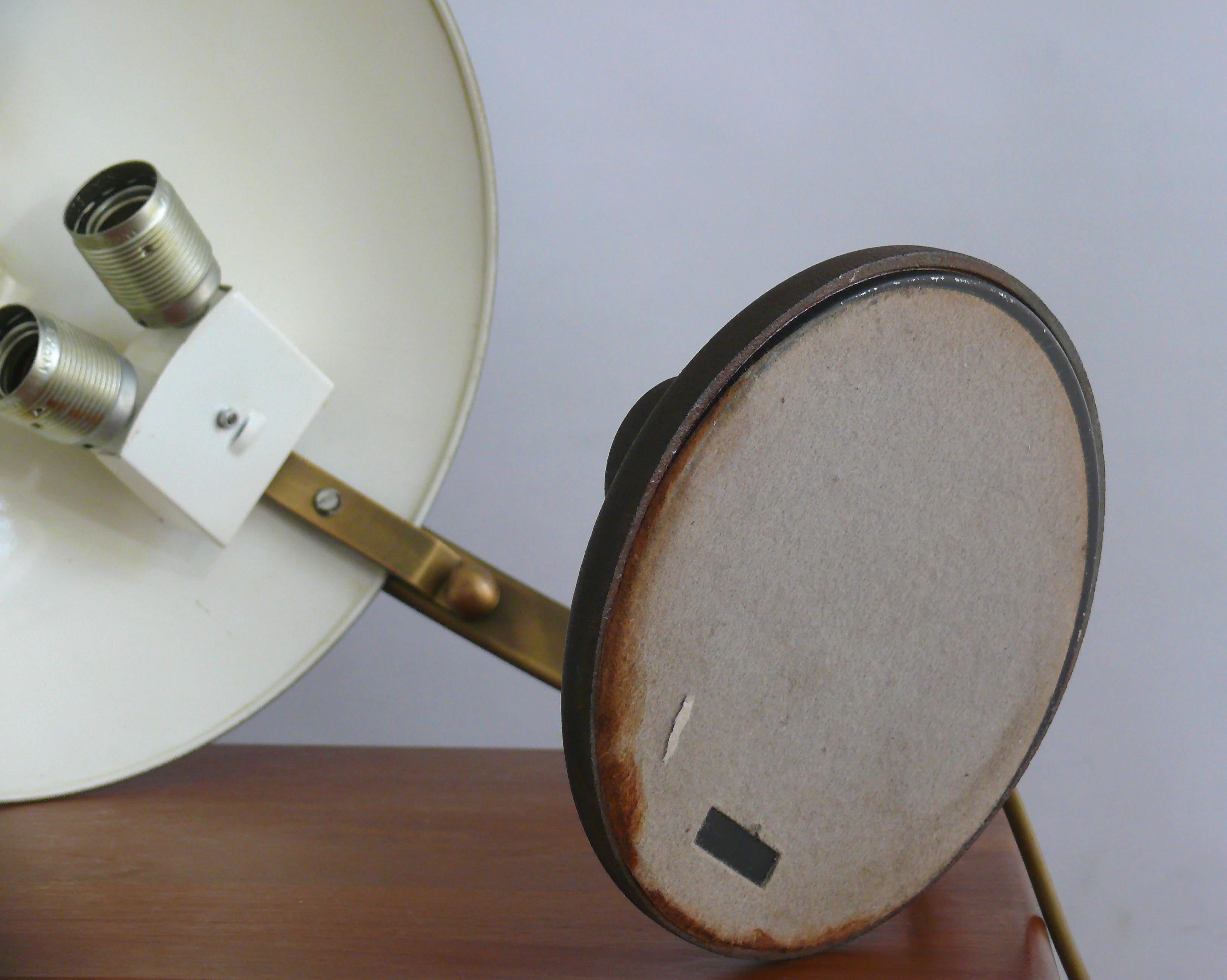 Lampada da tavolo in ottone, Lampada da tavolo, Egon Hillebrand, Germania, anni '60 4