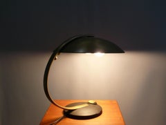 Lámpara de mesa de latón, Lámpara de escritorio, Egon Hillebrand-Modelo 7613, Alemania, años 60