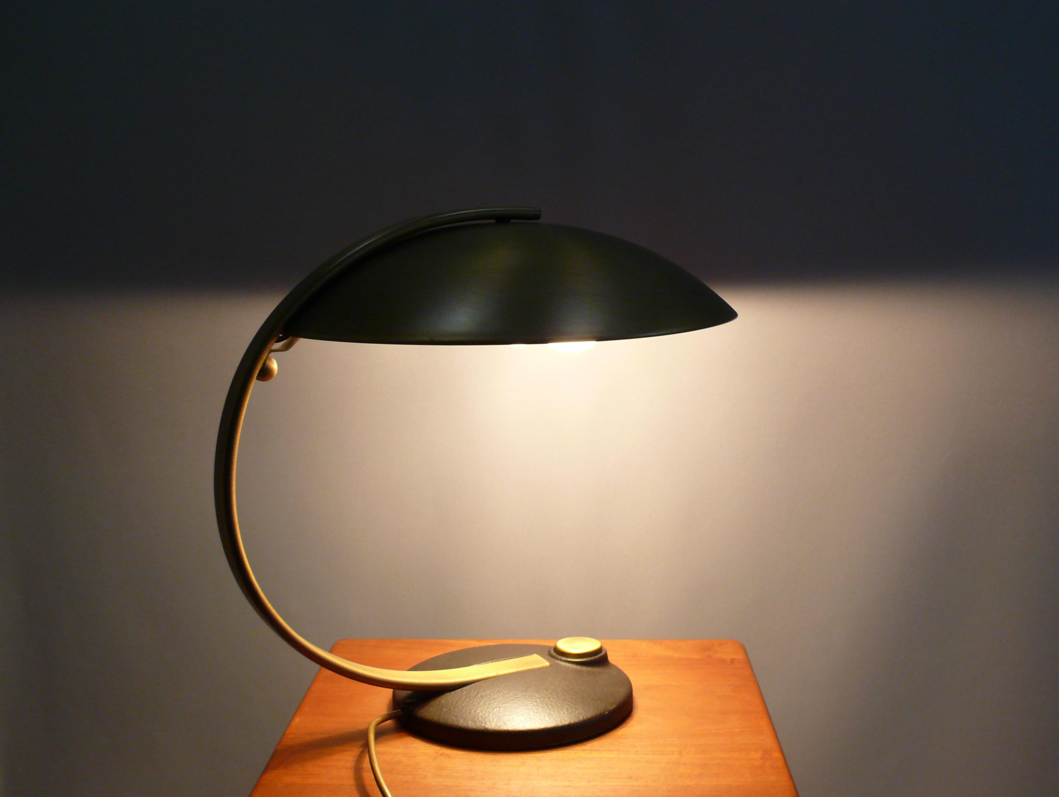 Brass Table Lamp, Desk Lamp, Egon Hillebrand-Model 7613, Germany, 1960s Alemán en venta