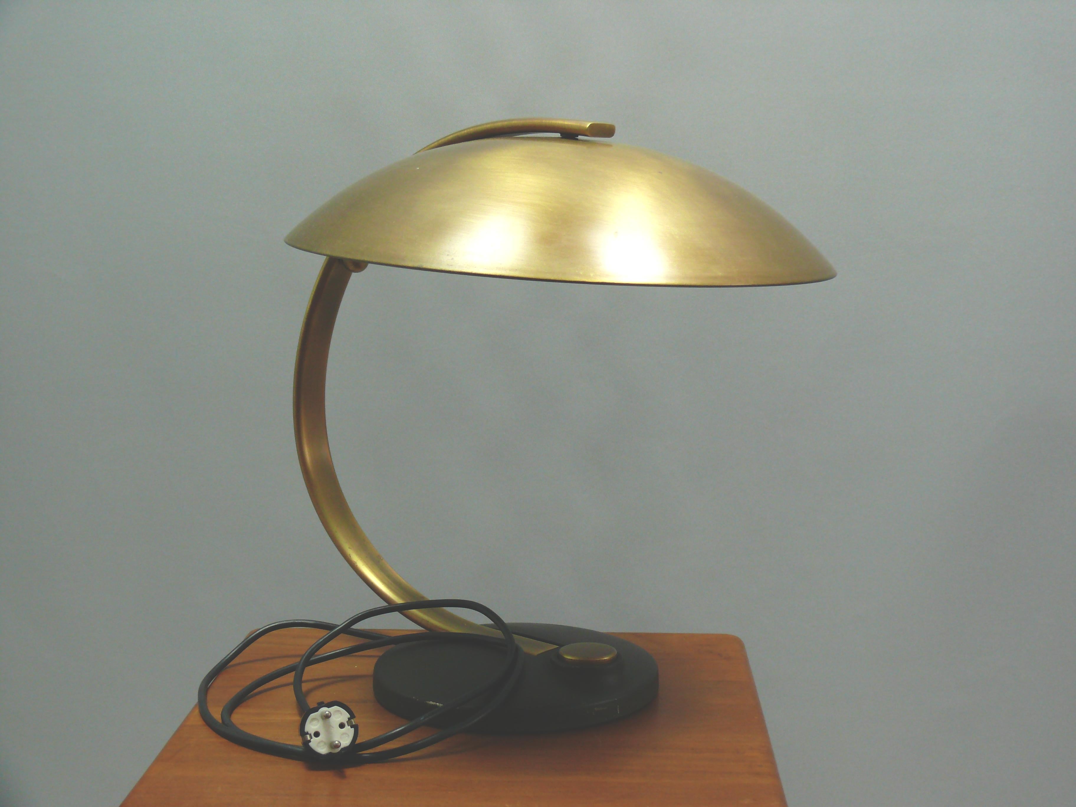 Brass Table Lamp, Desk Lamp, Egon Hillebrand-Model 7613, Germany, 1960s Alemán en venta