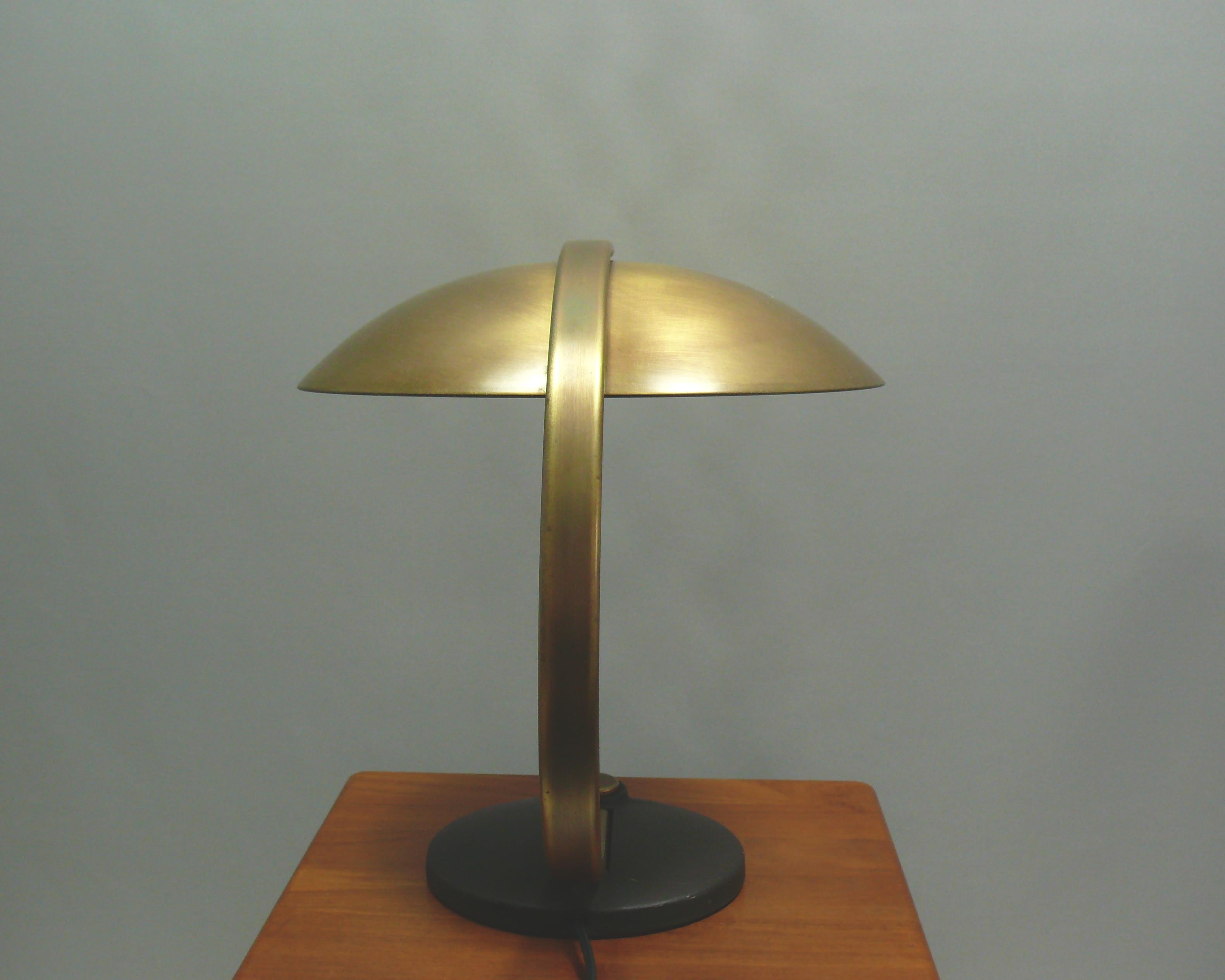 Brass Table Lamp, Desk Lamp, Egon Hillebrand-Model 7613, Germany, 1960s en Bueno estado para la venta en Schwerin, MV