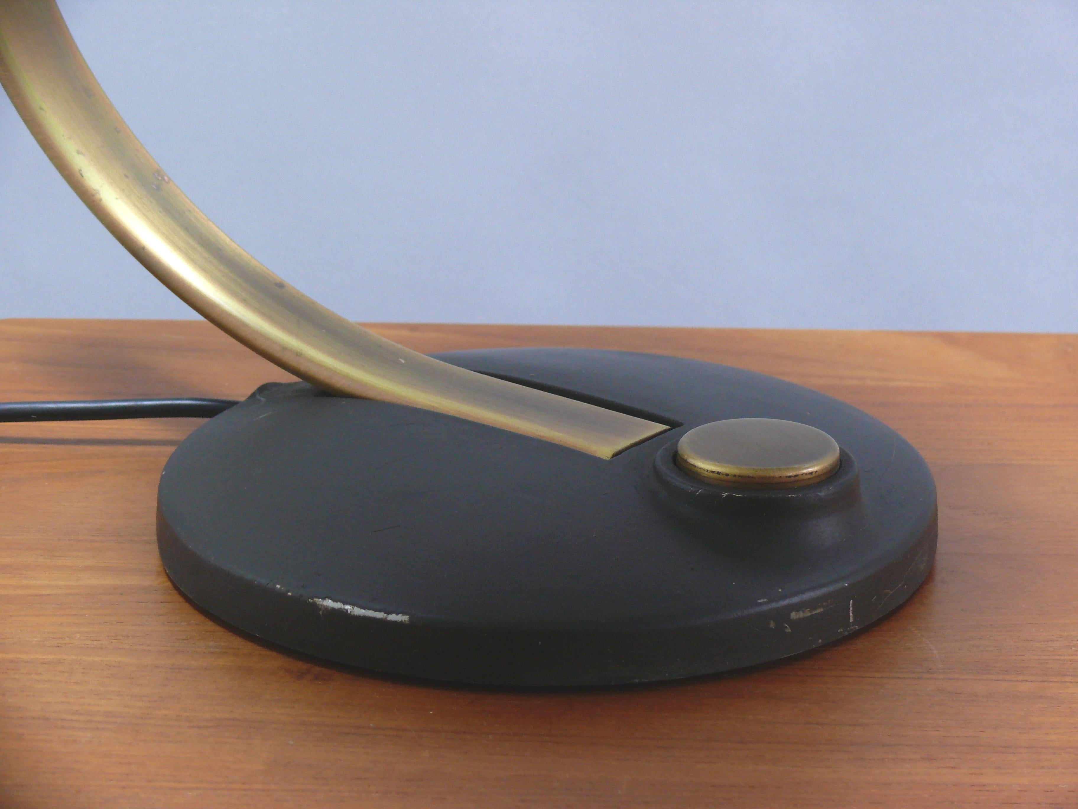 Brass Table Lamp, Desk Lamp, Egon Hillebrand-Model 7613, Germany, 1960s Metal en venta