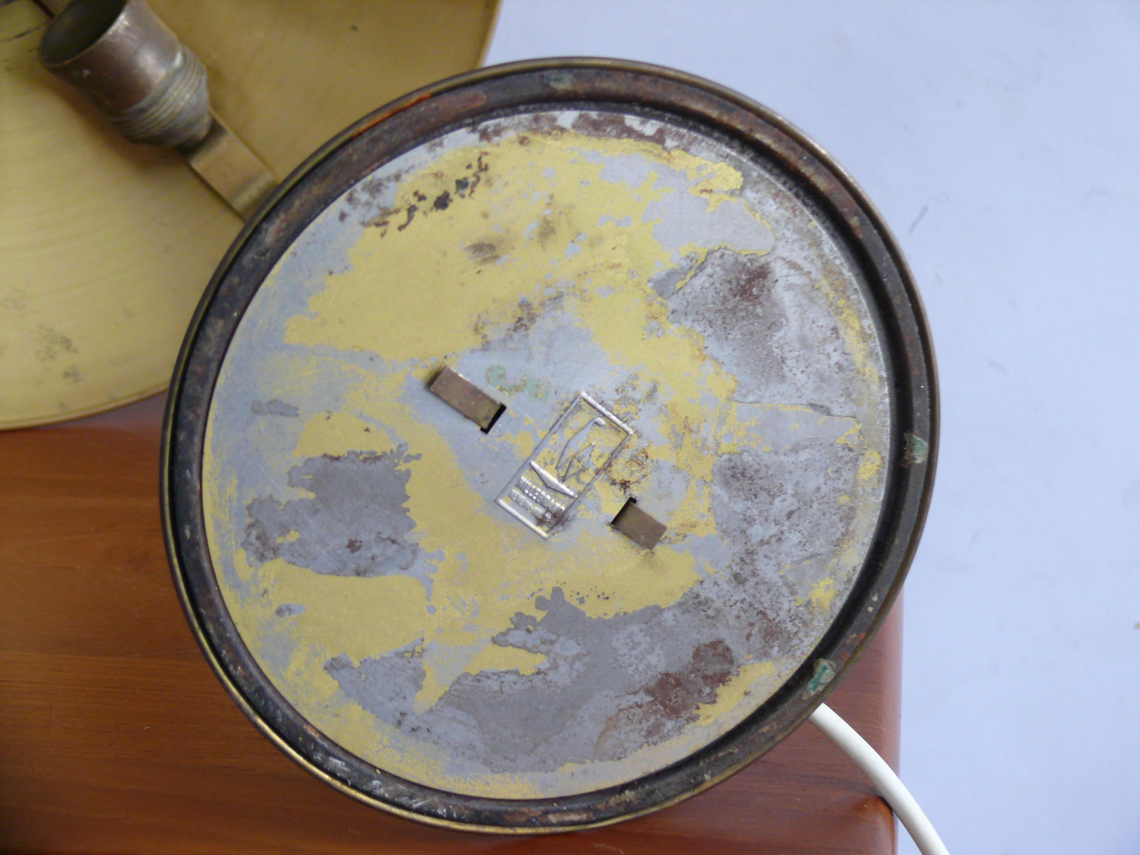 Lámpara de mesa de latón, Lámpara de escritorio, Hillebrand, Alemania, años 30 en venta 9