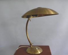 Brass Table Lamp, Desk Lamp, Hillebrand, Germany, 1930s