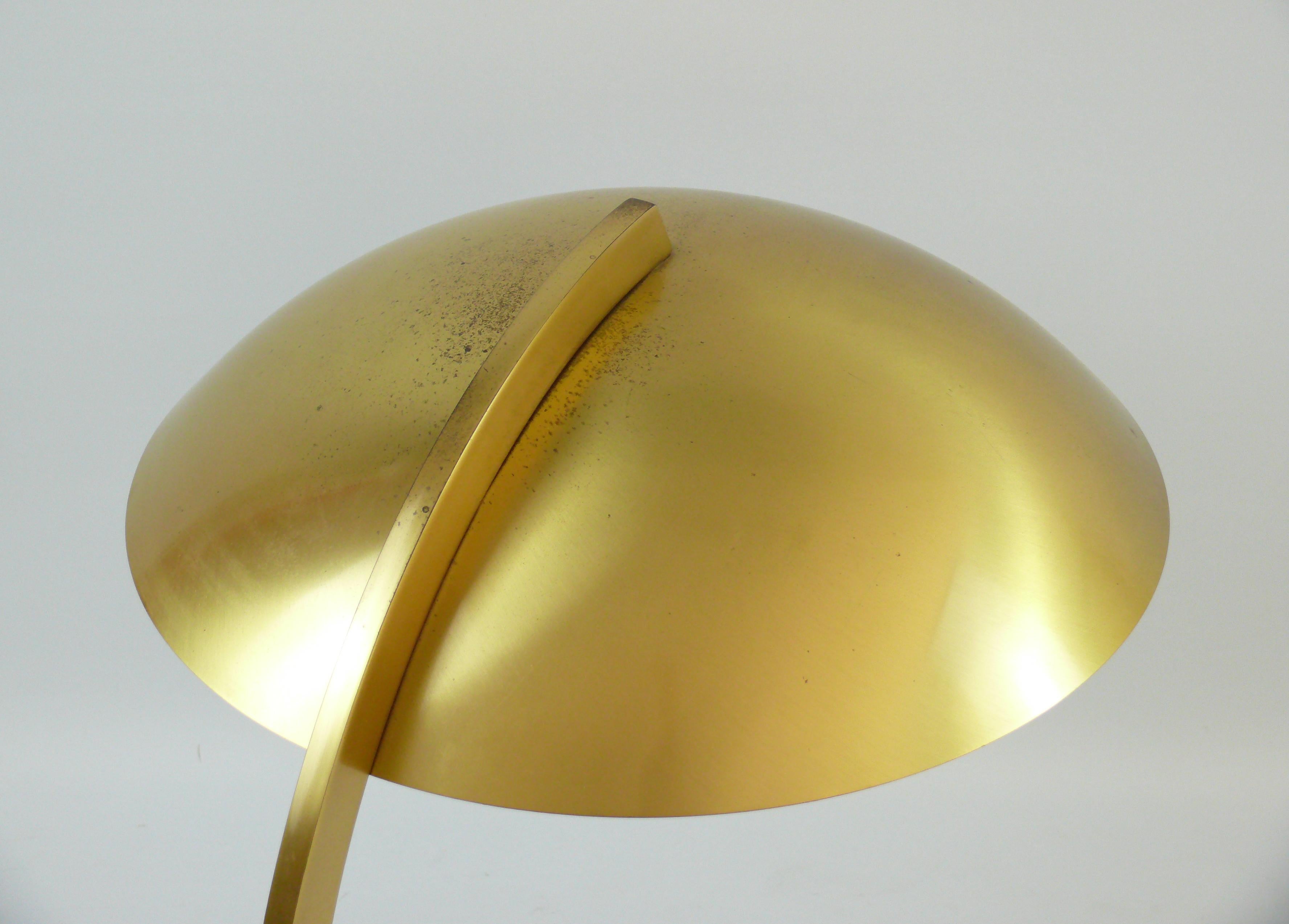 Brass Table Lamp, Desk Lamp, JBS Hillebrand, Germany, 1950s In Good Condition In Schwerin, MV