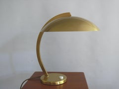 Lámpara de mesa de latón, Lámpara de escritorio, Joseph Brumberg, Alemania, años 50