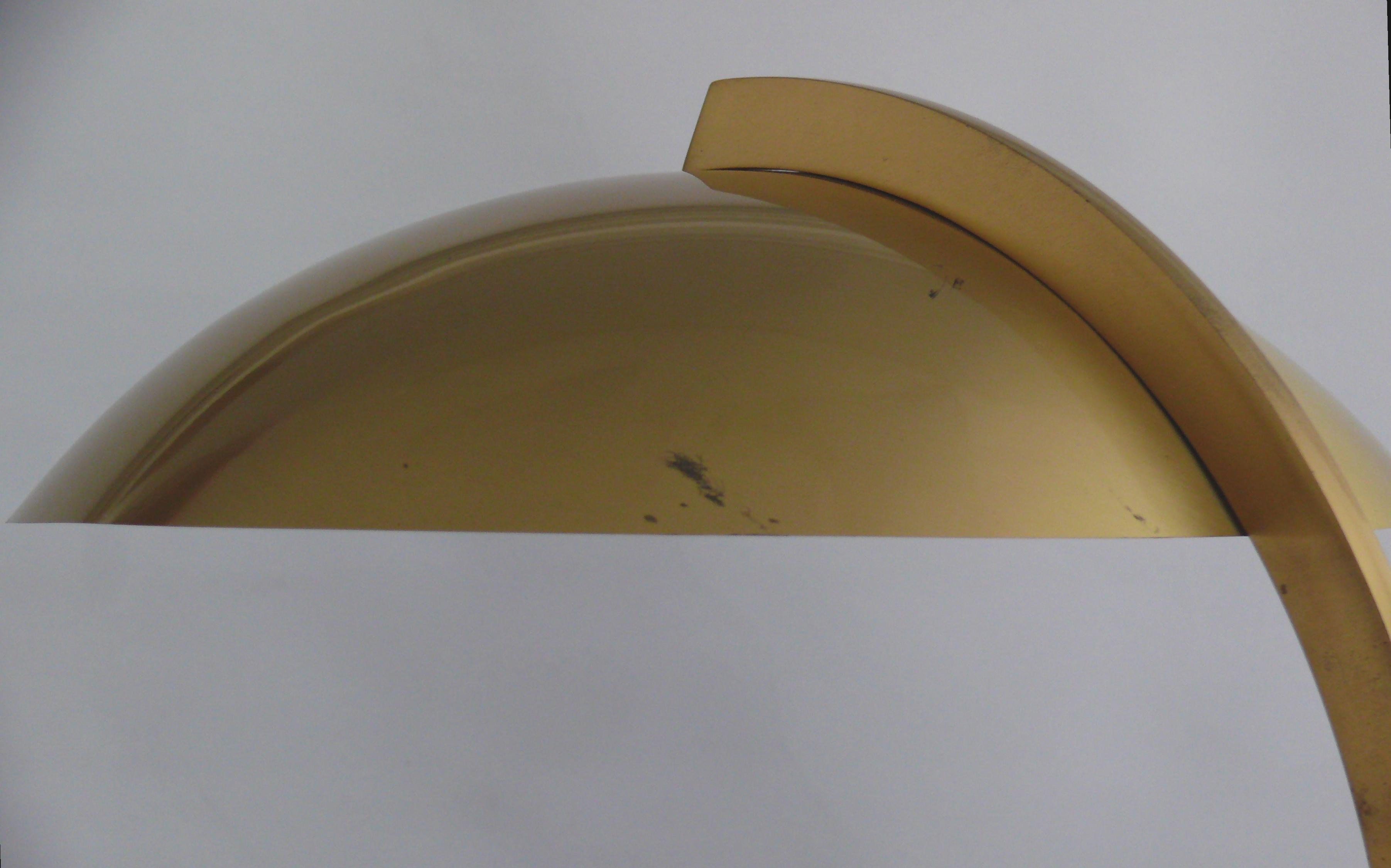 Brass Table Lamp, Desk Lamp, Joseph Brumberg, Germany, 1950s In Good Condition For Sale In Schwerin, MV