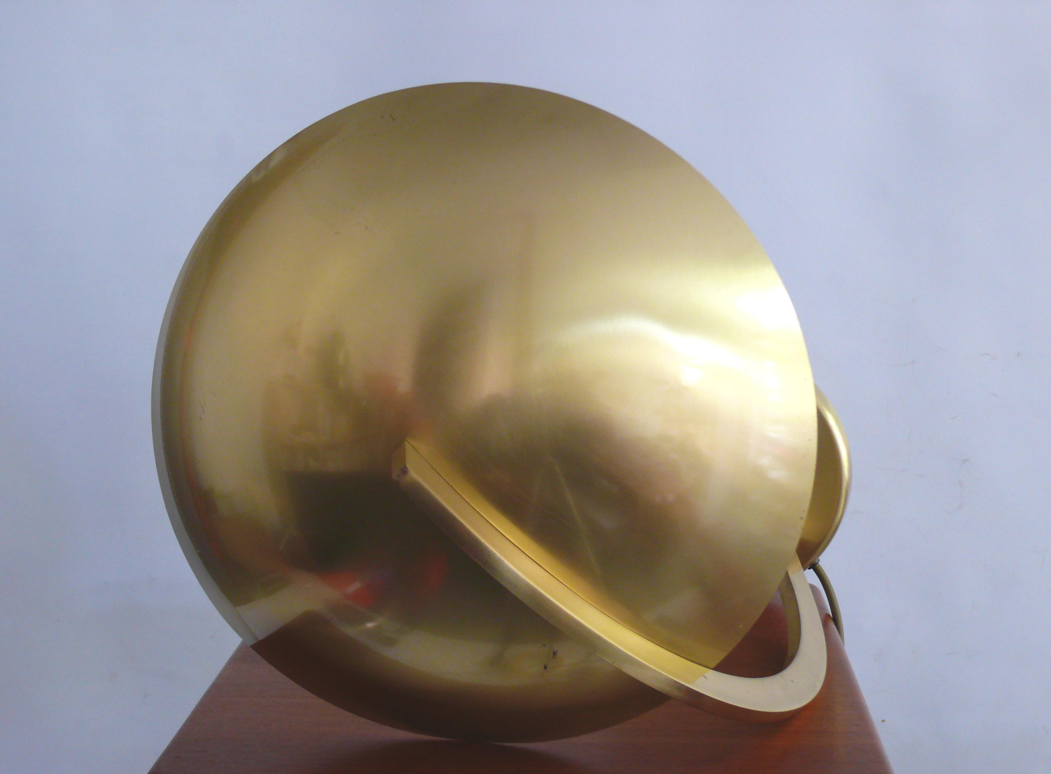Metal Brass Table Lamp, Desk Lamp, Joseph Brumberg, Germany, 1950s For Sale