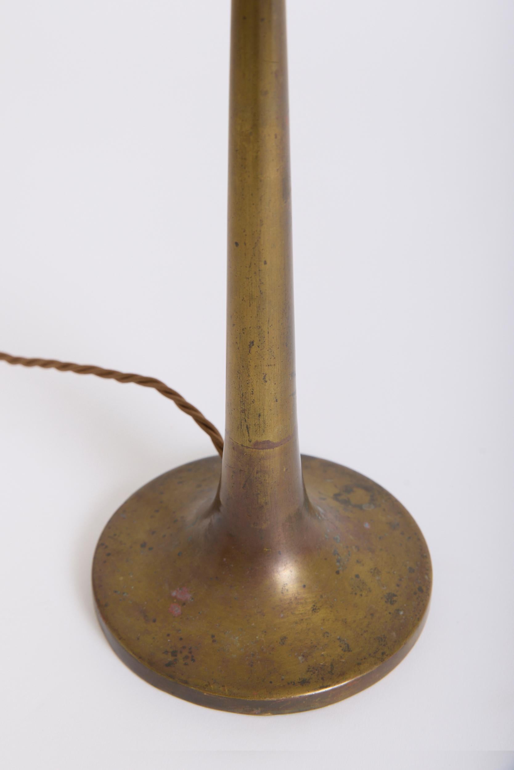 Mid-Century Modern Brass Table Lamp For Sale