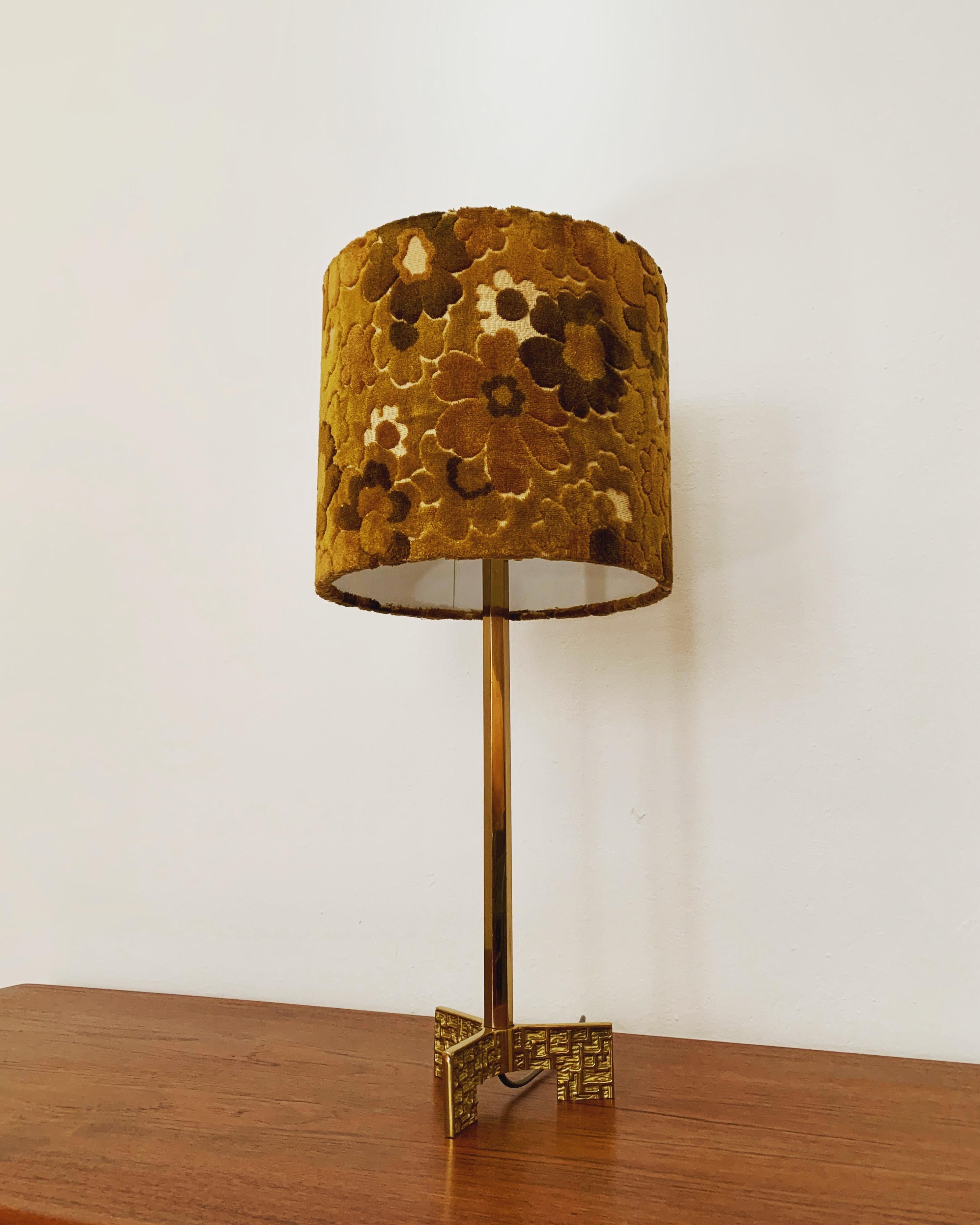 Mid-Century Modern Brass Table Lamp For Sale