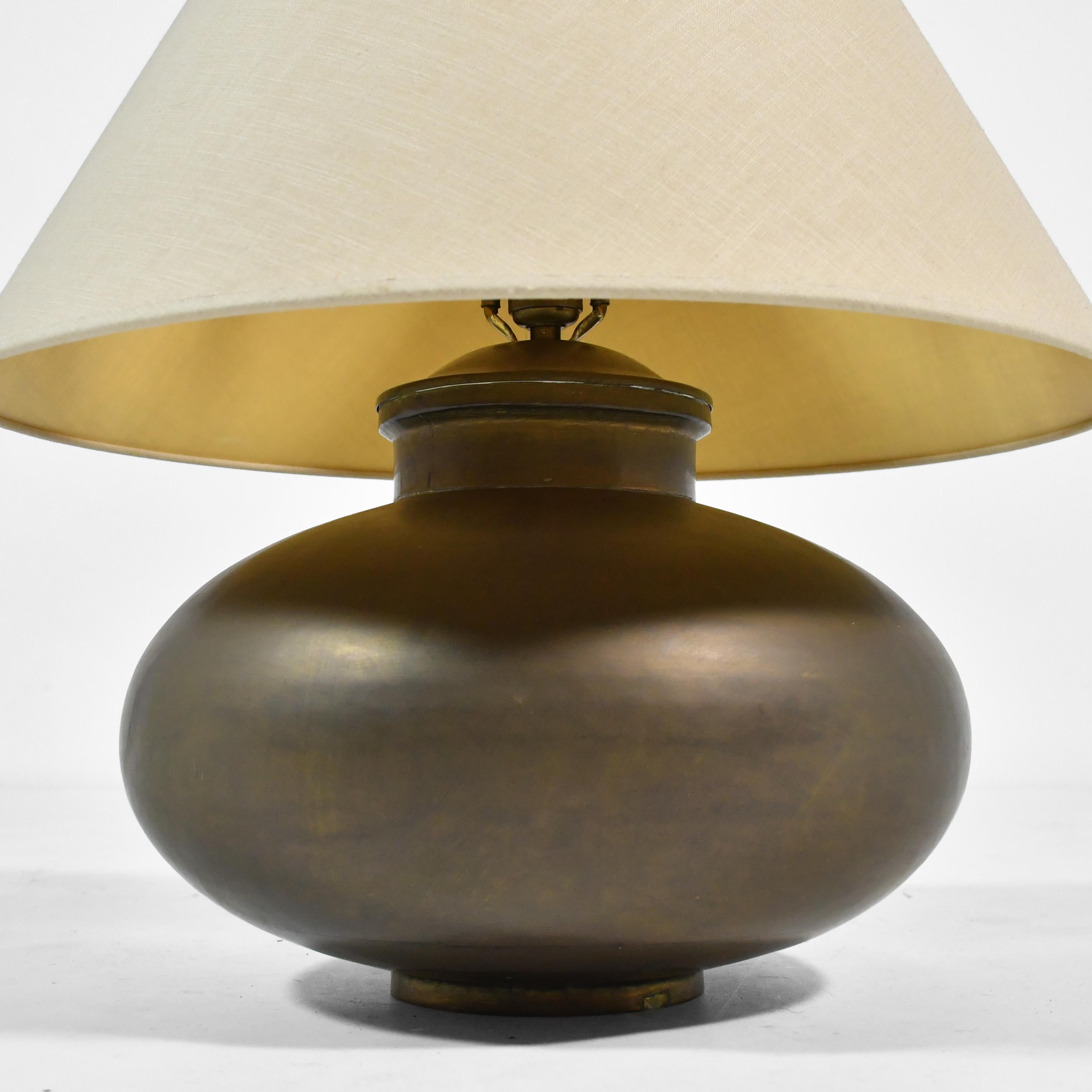 Hollywood Regency Brass Table Lamp For Sale