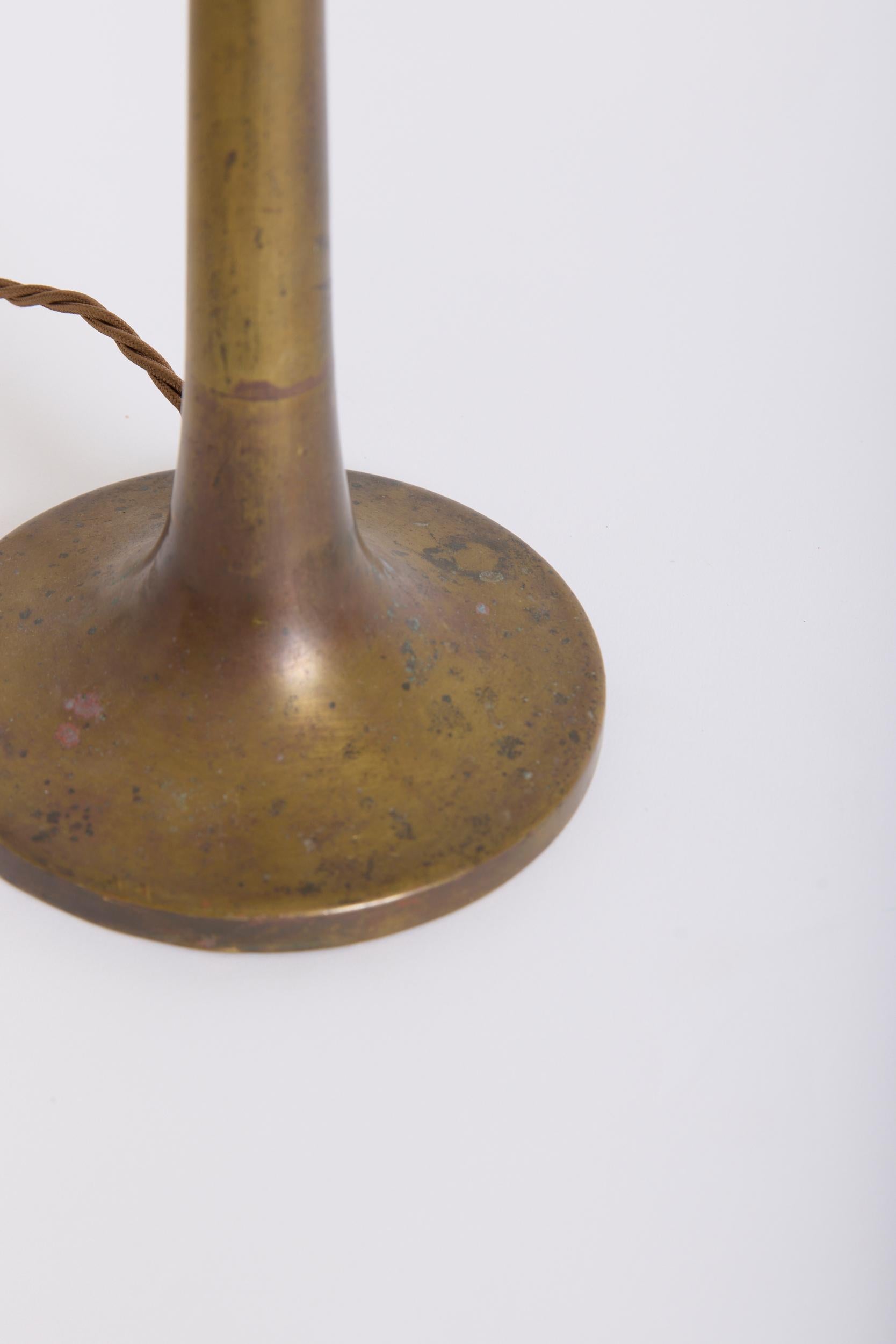 French Brass Table Lamp For Sale