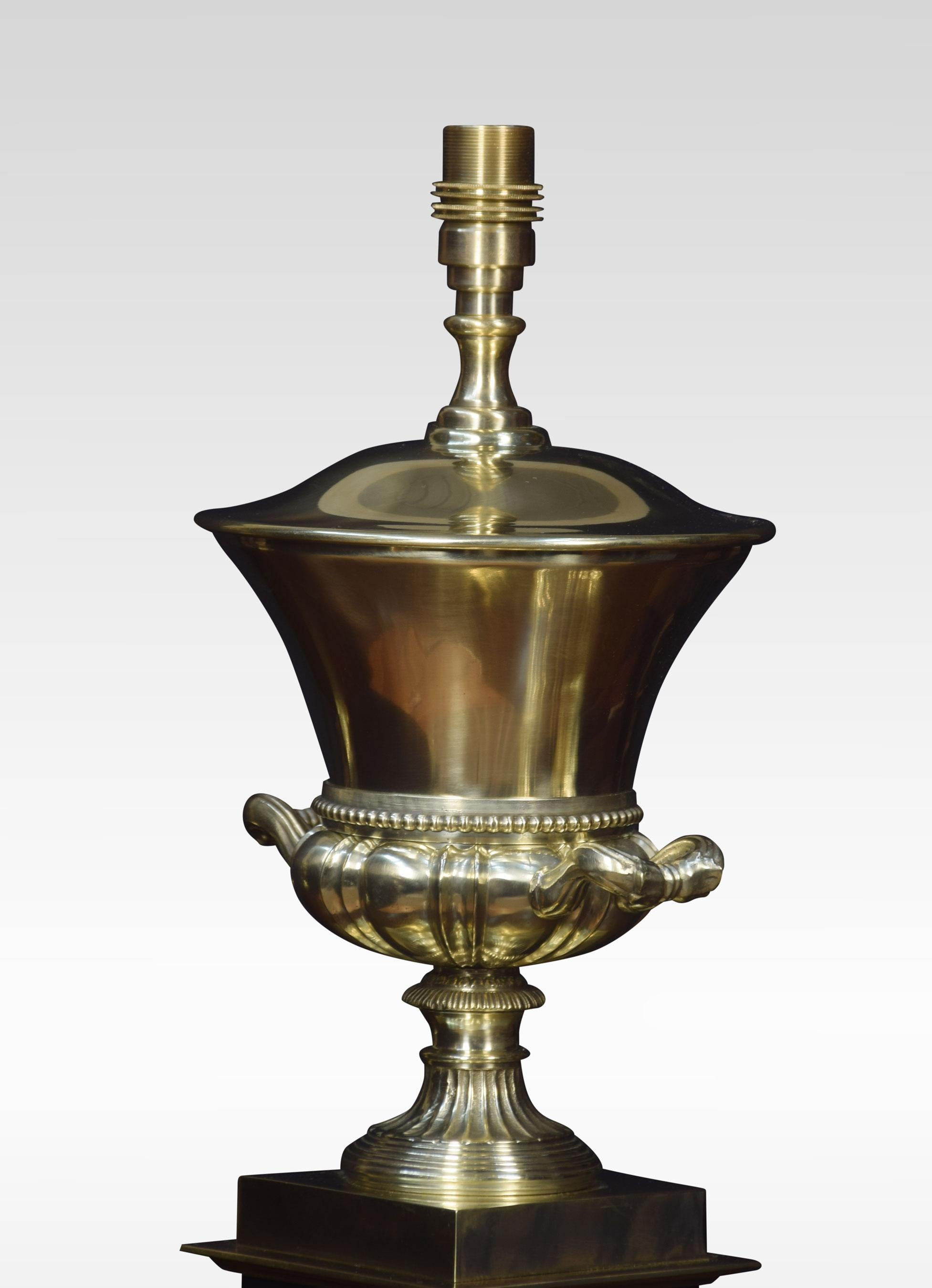 Brass Table Lamp In Good Condition In Cheshire, GB