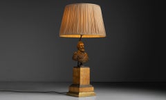 Brass Table Lamp, France 1880