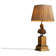 Brass Table Lamp, France 1880