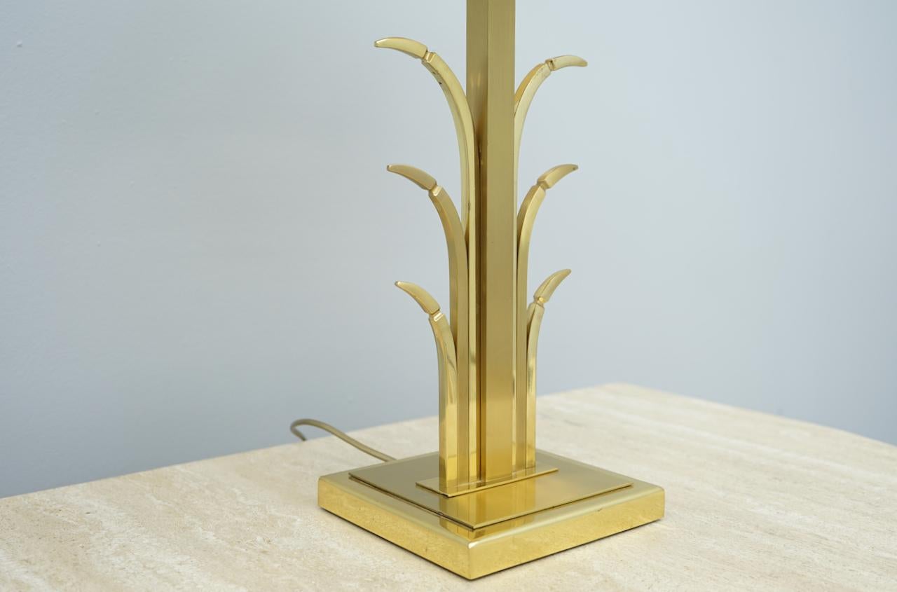 Hollywood Regency Brass Table Lamp, France, 1970s For Sale
