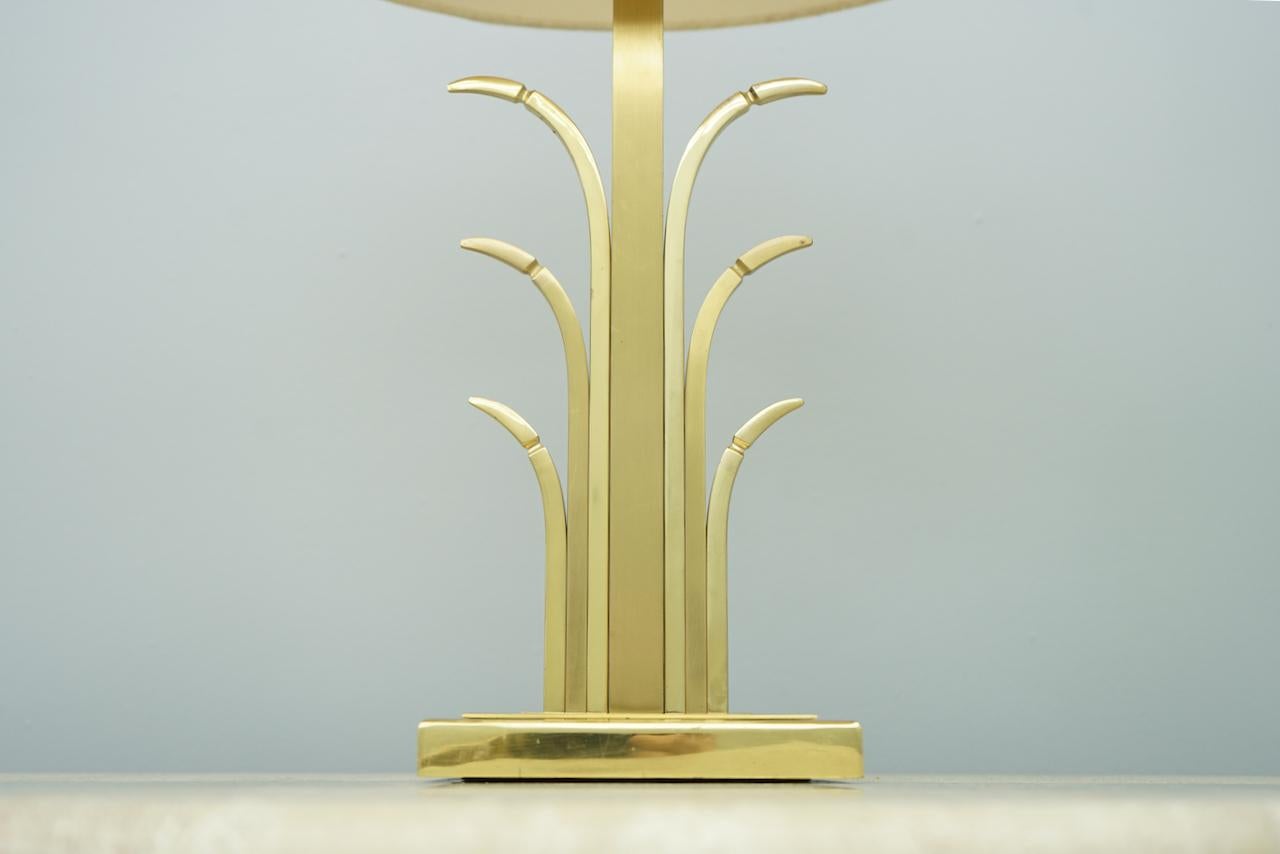 French Brass Table Lamp, France, 1970s For Sale