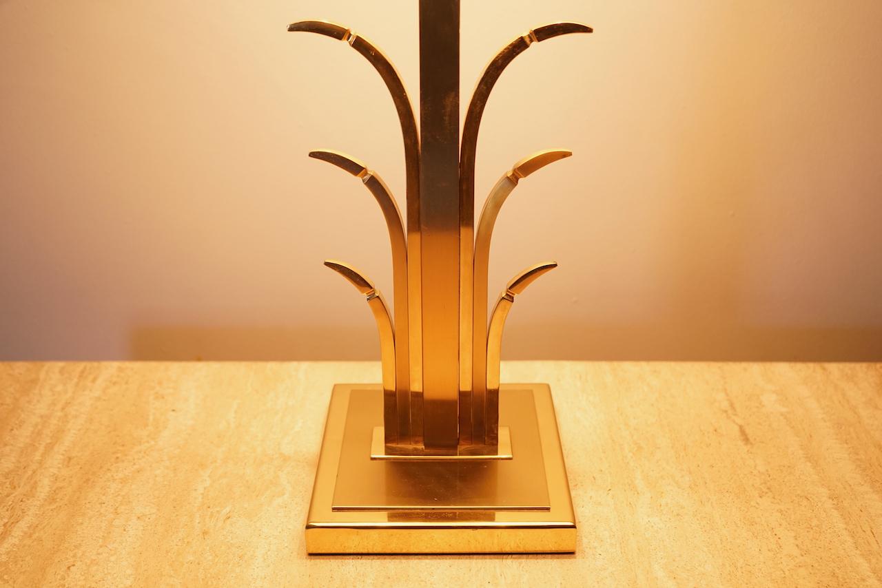 Brass Table Lamp, France, 1970s For Sale 1