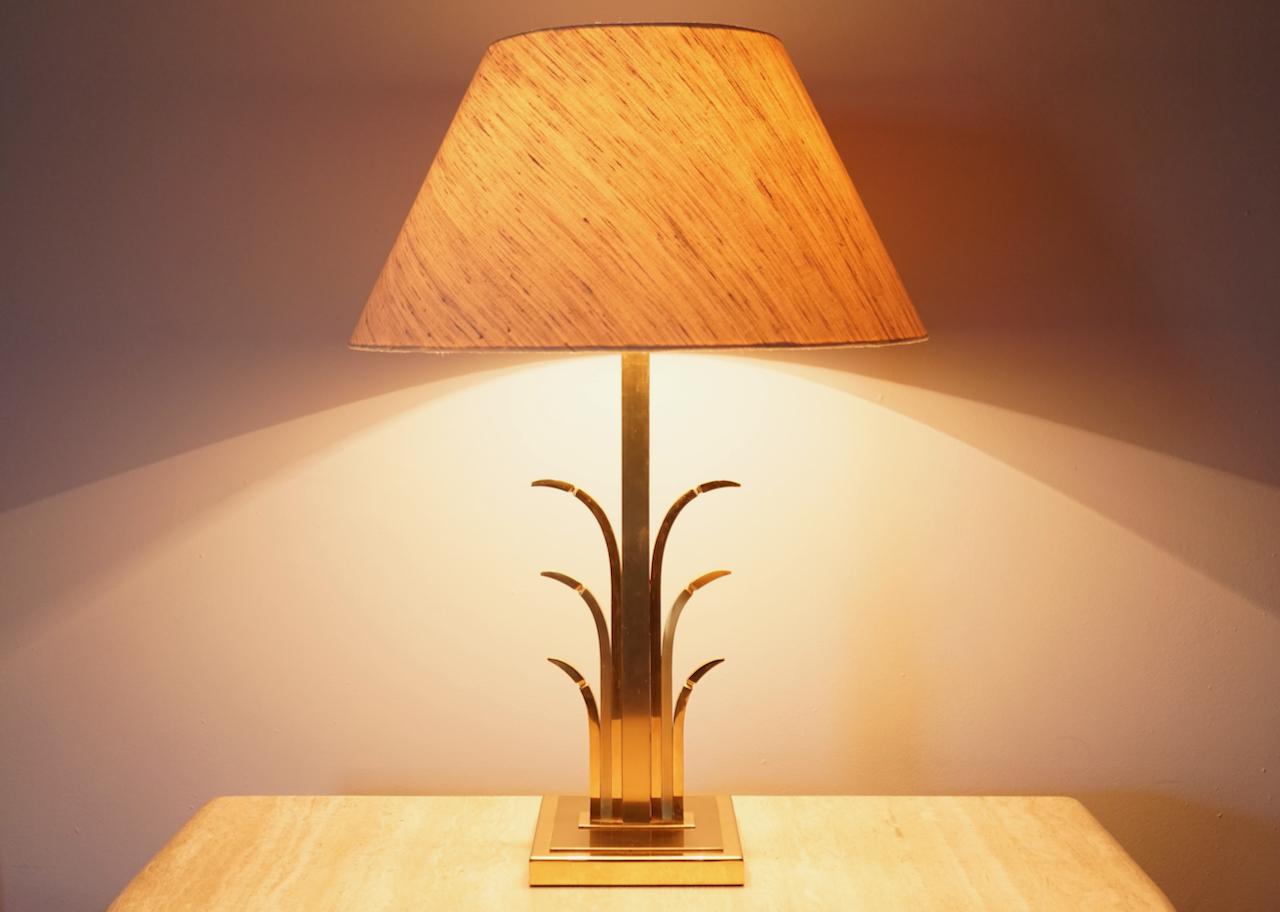 Brass Table Lamp, France, 1970s For Sale 2