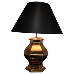 Brass Table Lamp, French Work; Circa 1970 Brass Table Lamp, French Work; Circa 1970