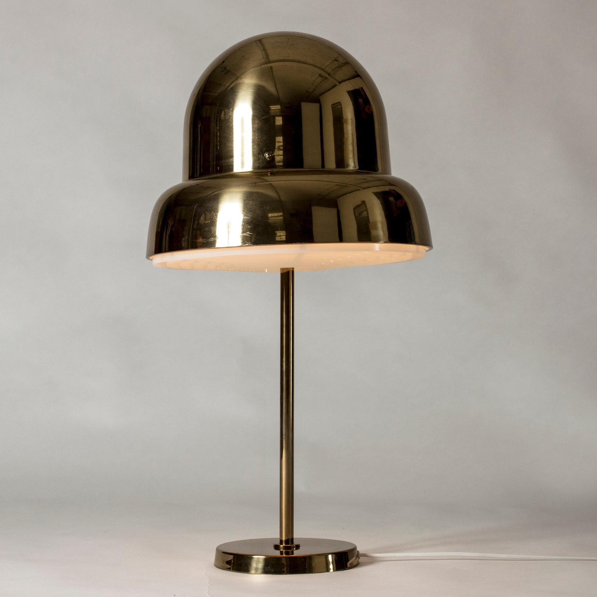 Scandinavian Modern Brass Table Lamp from Bergboms, Sweden, 1960s