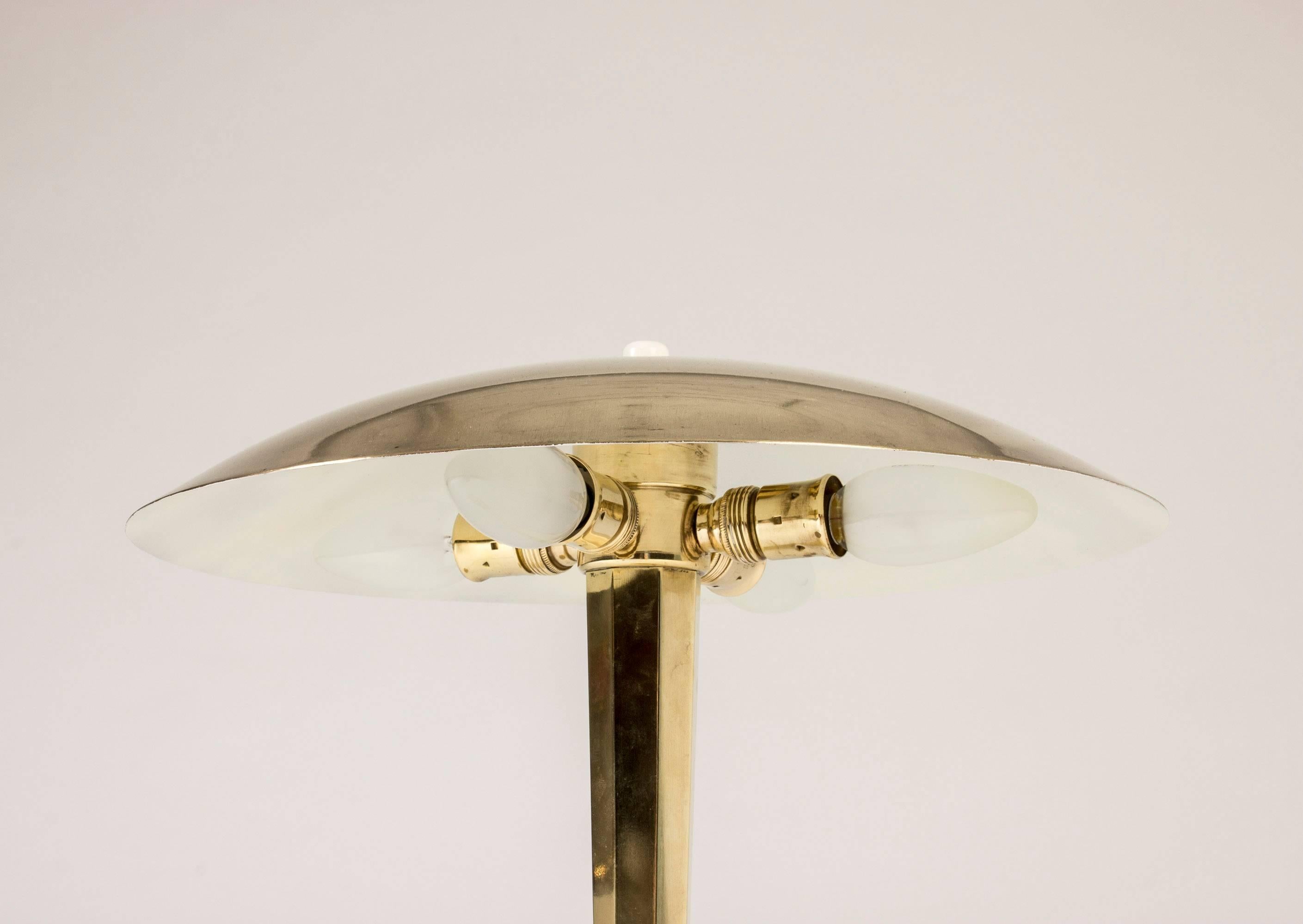 Brass Table Lamp from Böhlmarks In Excellent Condition In Stockholm, SE