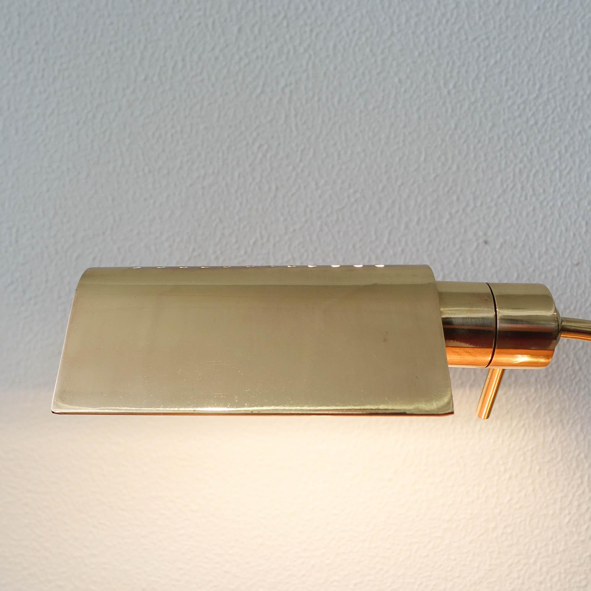 Brass Table Lamp from Boulanger, 1970's For Sale 5