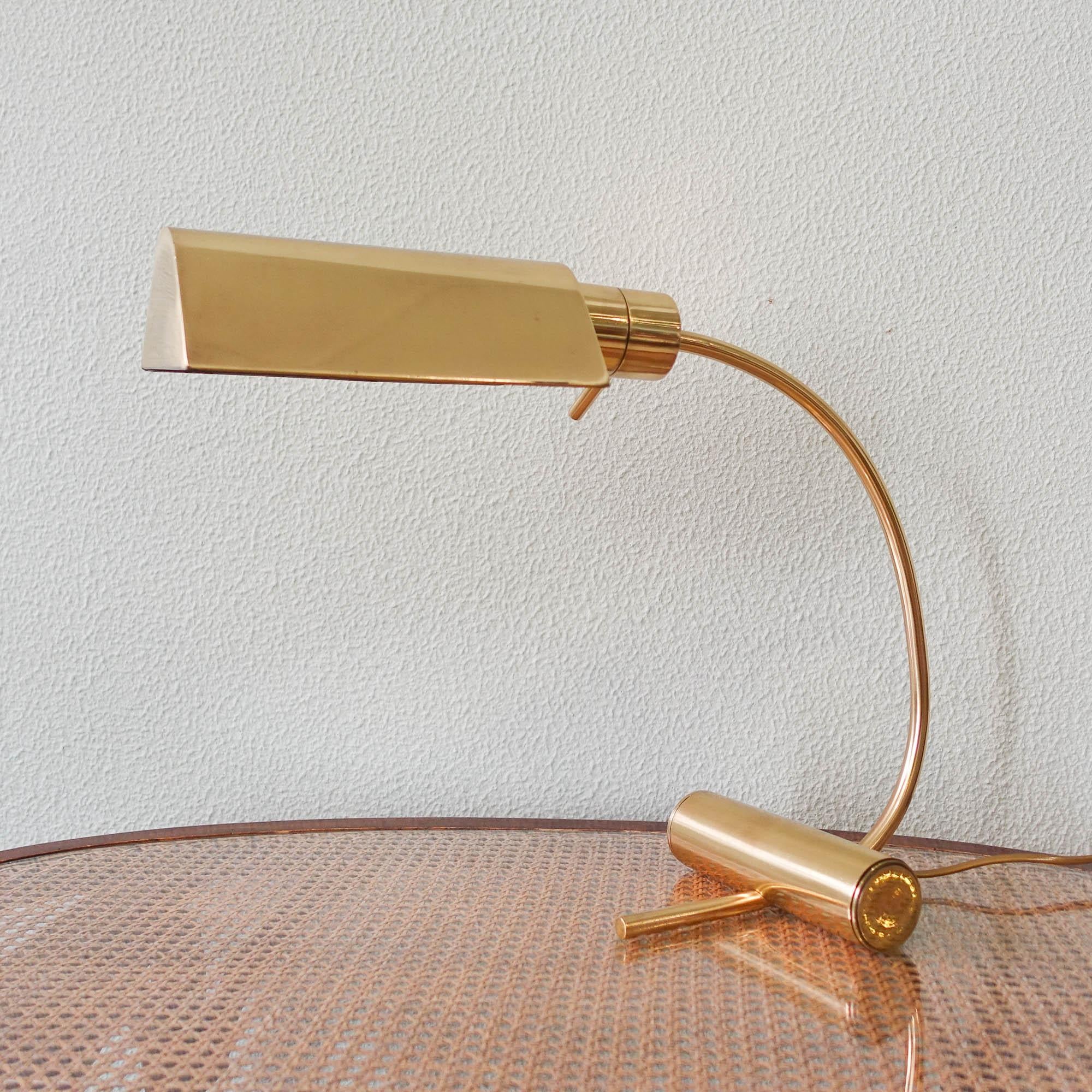 Belgian Brass Table Lamp from Boulanger, 1970's For Sale