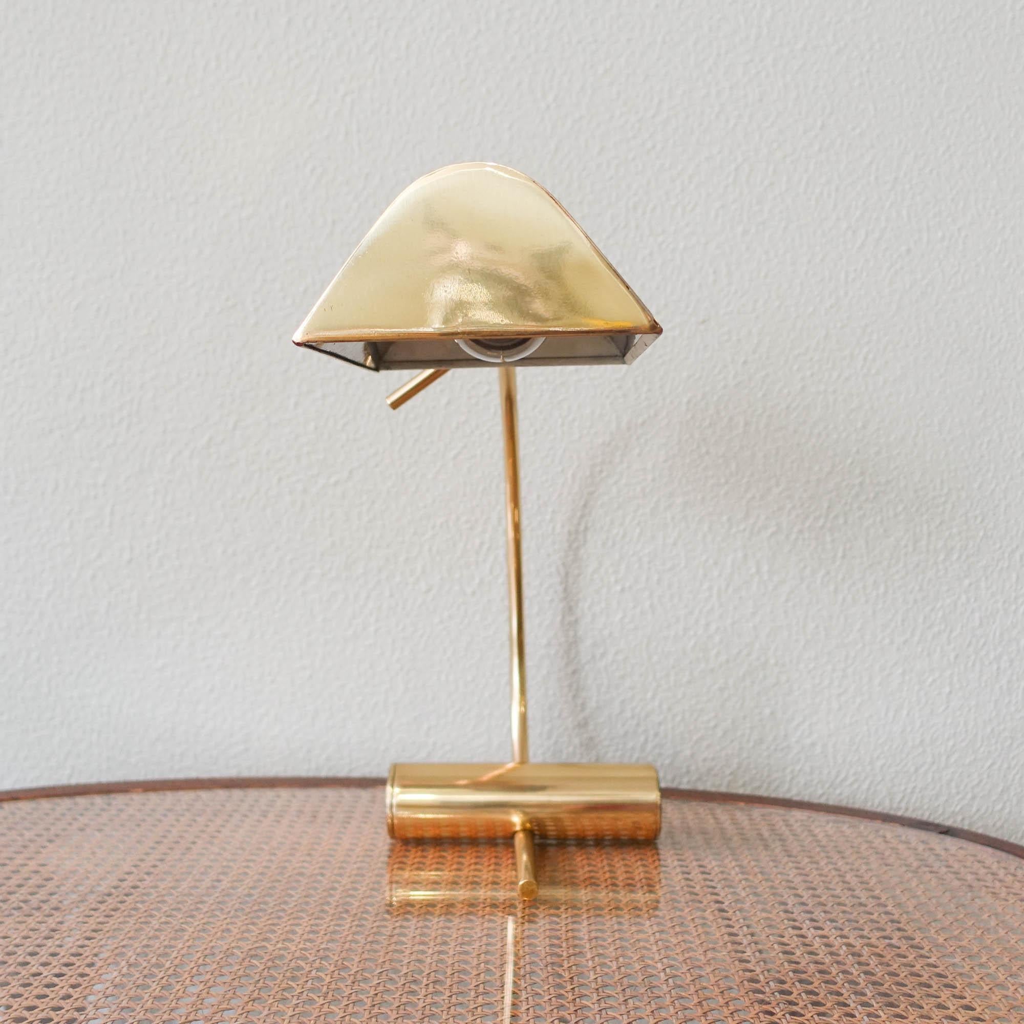 Brass Table Lamp from Boulanger, 1970's In Good Condition In Lisboa, PT