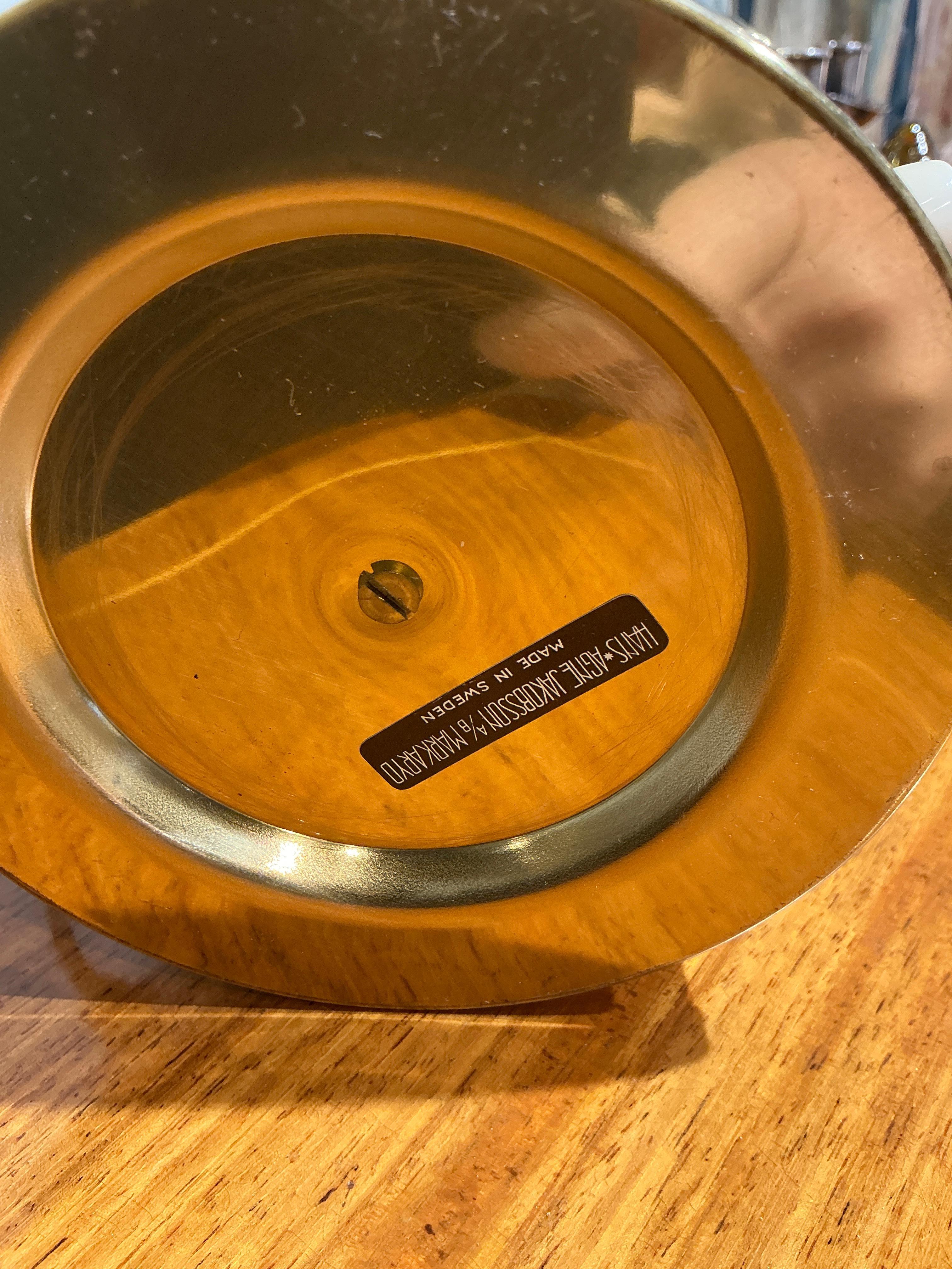 Lámpara de mesa de latón Hans Agne Jakobsson Suecia 1970 en Bueno estado para la venta en PARIS, FR
