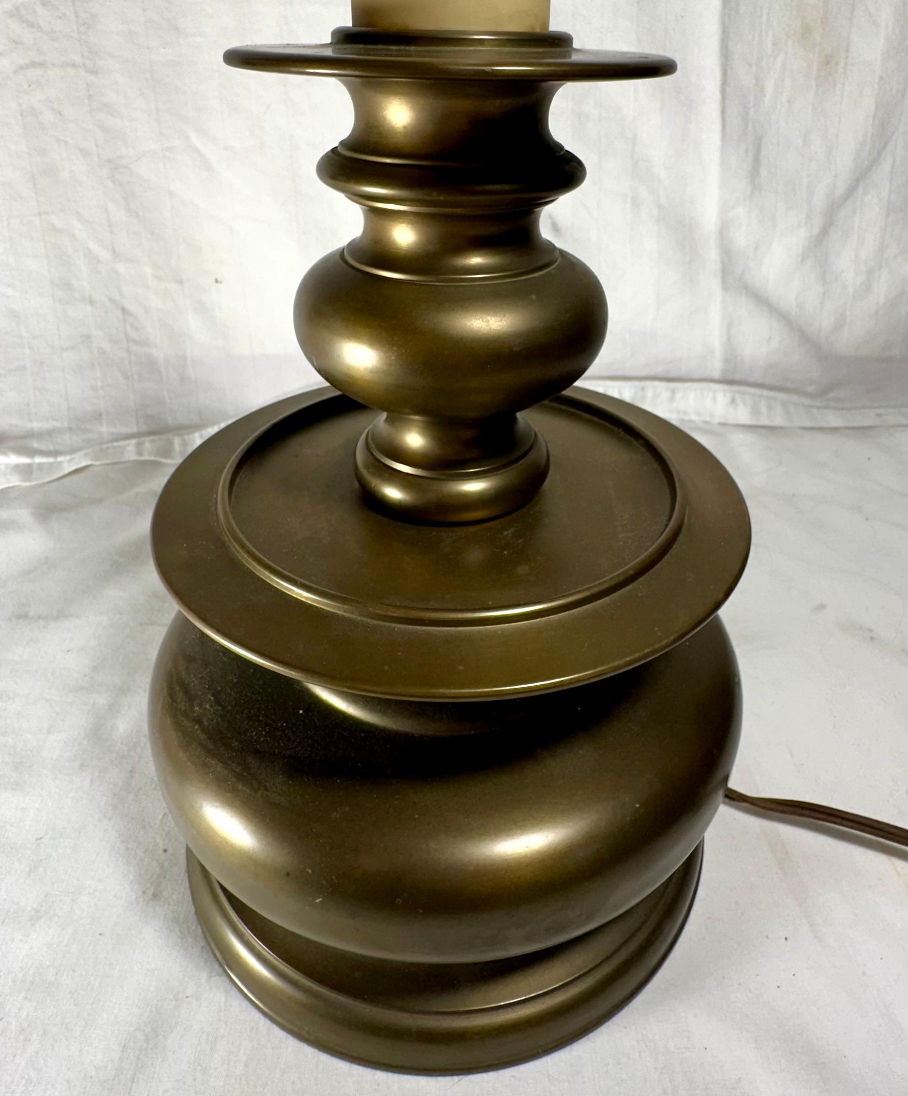 Lámpara de mesa de latón estilo siglo XVII Candelabro de campana alemán de Núremberg.

Esta lámpara de sobremesa se inspira en la forma clásica de un candelabro de campana alemán de Núremberg del siglo XVII. La forma corresponde a este origen. Su