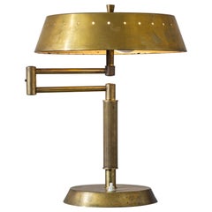 Brass Table Lamp, Italian Manufacture, 1950s