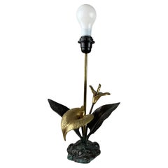 Vintage Brass Table Lamp, Italy, 1980s