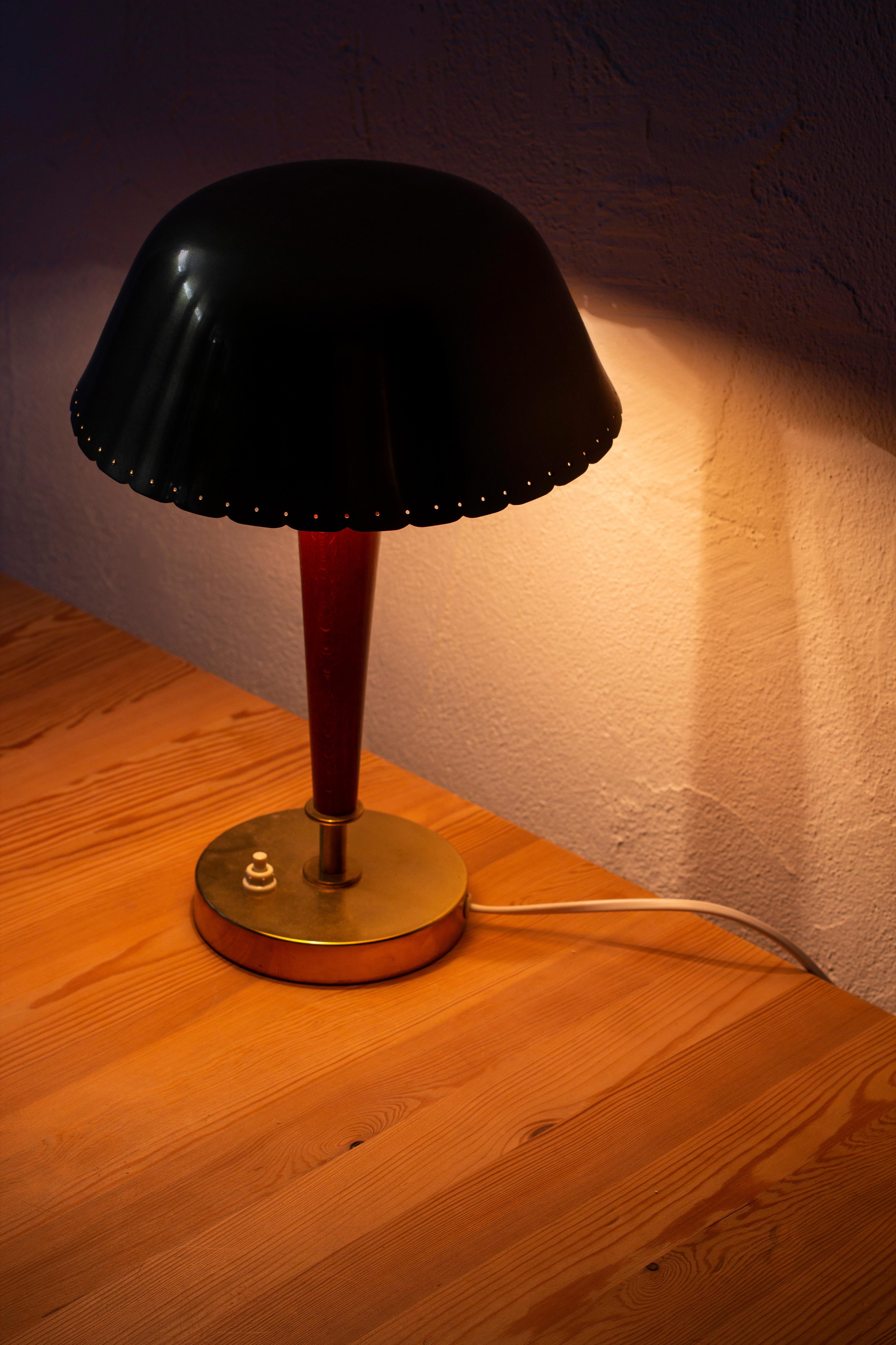 Brass Table Lamp Made in Sweden During the 1950s 1