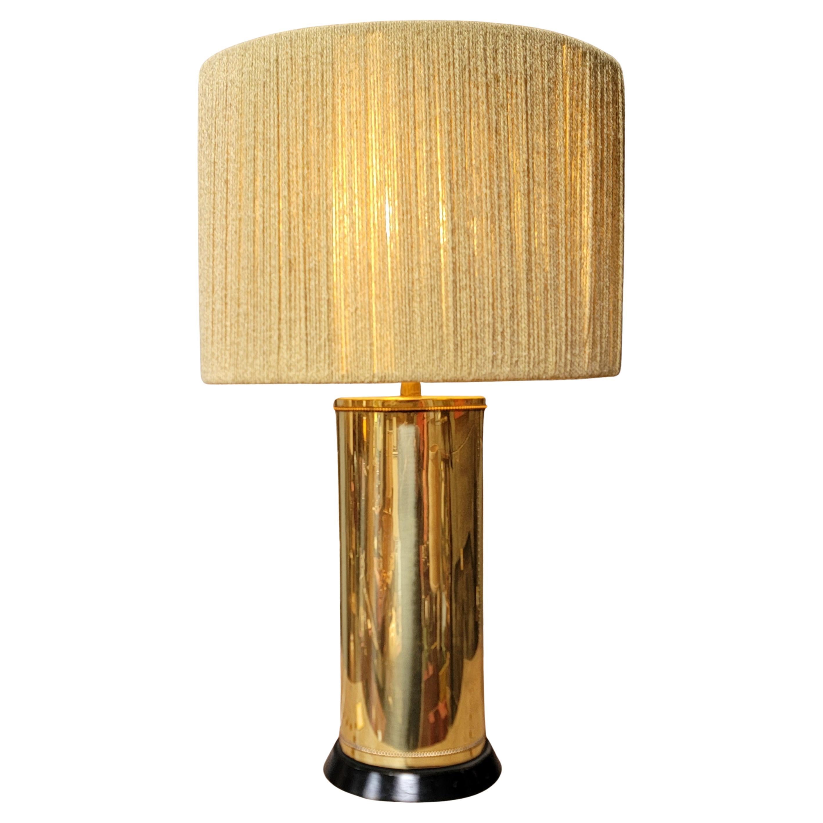 Brass Table Lamp Manner of Curtis Jere