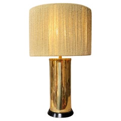 Lampada da tavolo in ottone Maniera di Curtis Jere