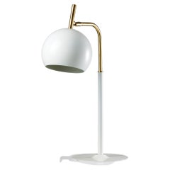 Vintage Brass Table lamp model B 275 designed by Hans-Agne Jakobsson for Markaryd, White