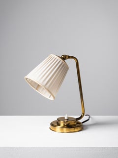 Brass Table Lamp Model EV 53 by Itsu, Finland, 1950s