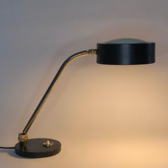 Lámpara de mesa de latón, modelo JUMO 900, de Yves Jujeau, Pierre y André Monique Años 70