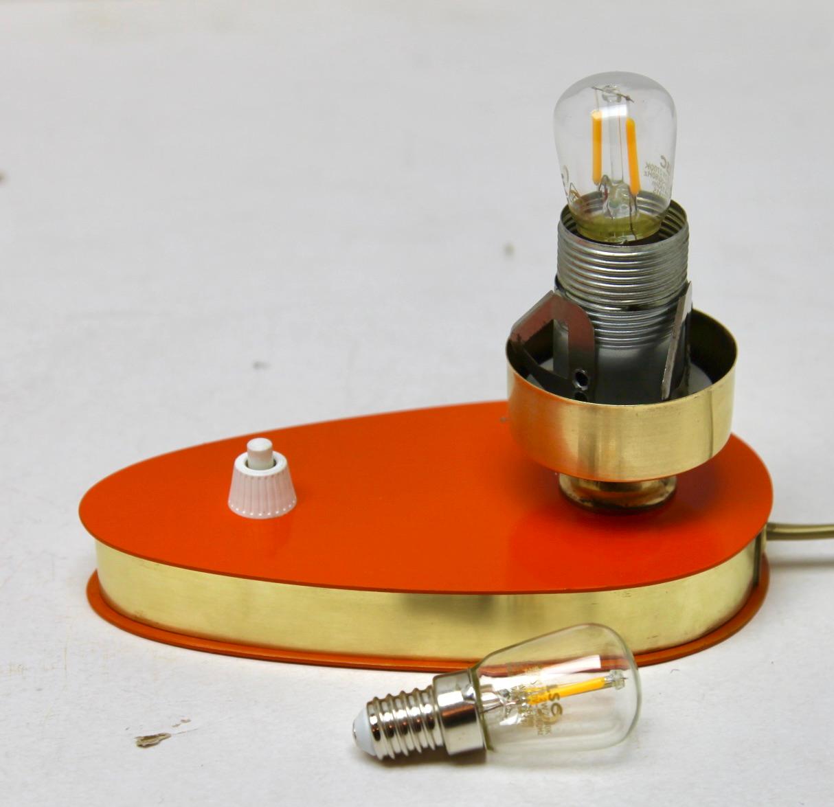 Lampe de bureau ou lampe de table en laiton, ensemble de 2, milieu du siècle, années 1960 en vente 3