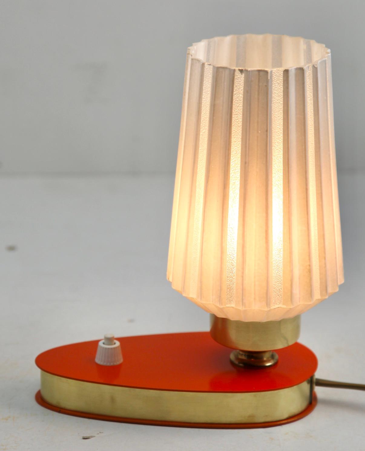 Mid-Century Modern Brass Table Lamp or Desk, Set of 2 Midcentury, 1960s For Sale