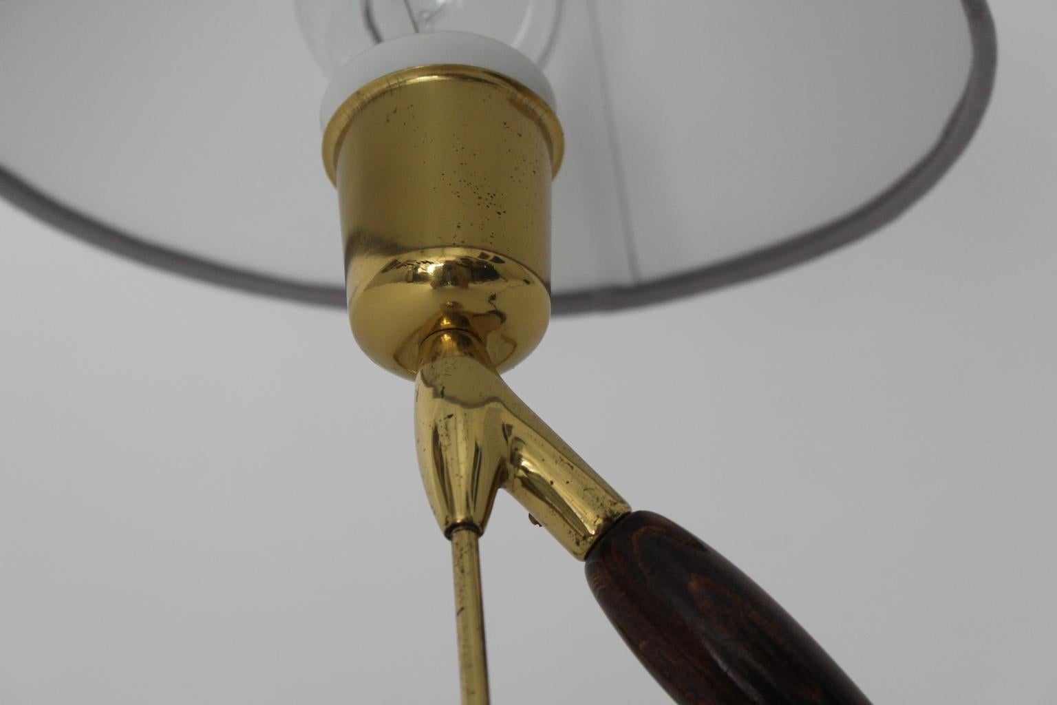 Brass Table Lamp or Wall Lamp by Rupert Nikoll, 1950s, Vienna 10