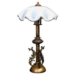 Brass Table Lamp, Poland, 1950s