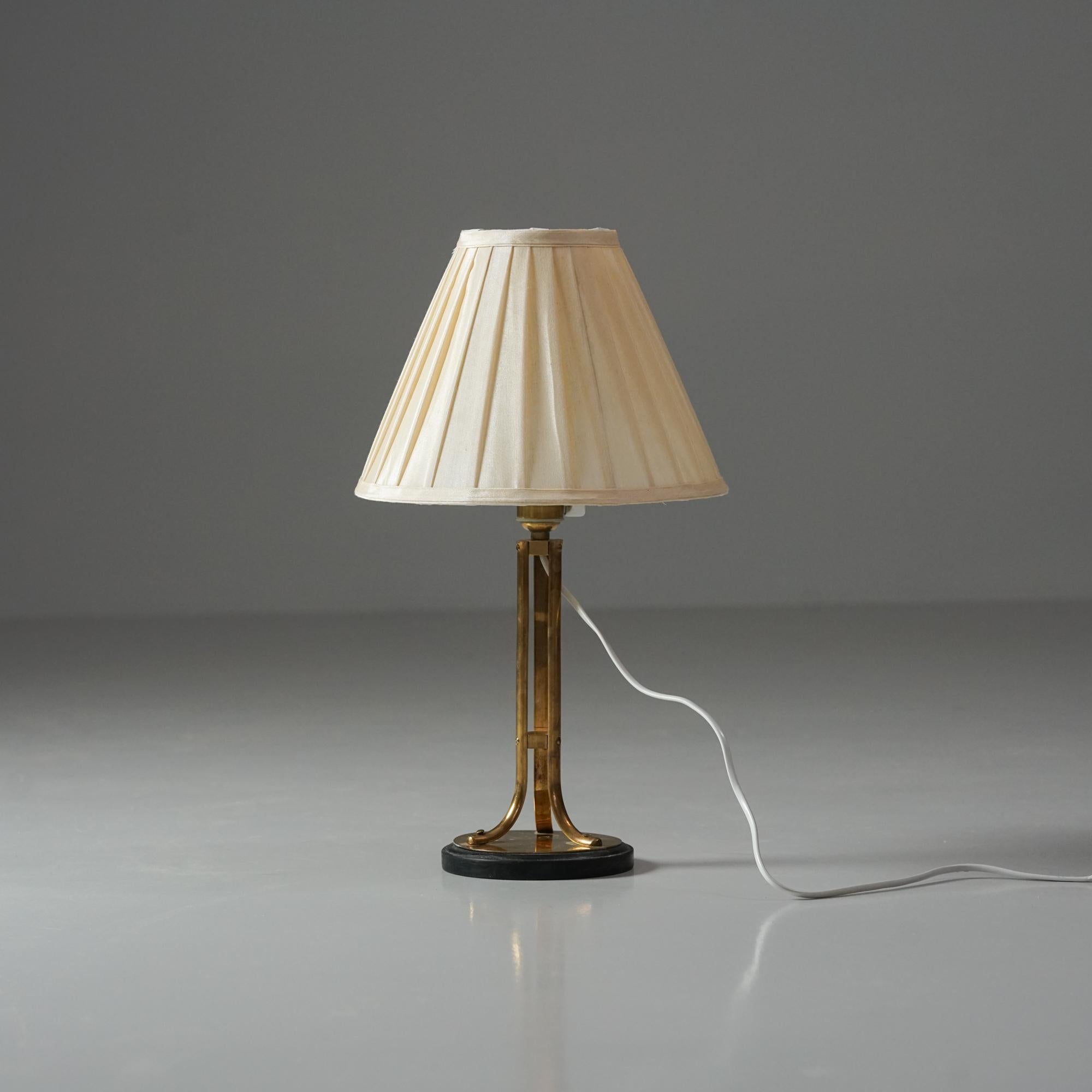 Swedish Brass Table Lamp, Sweden, 1940/1950s