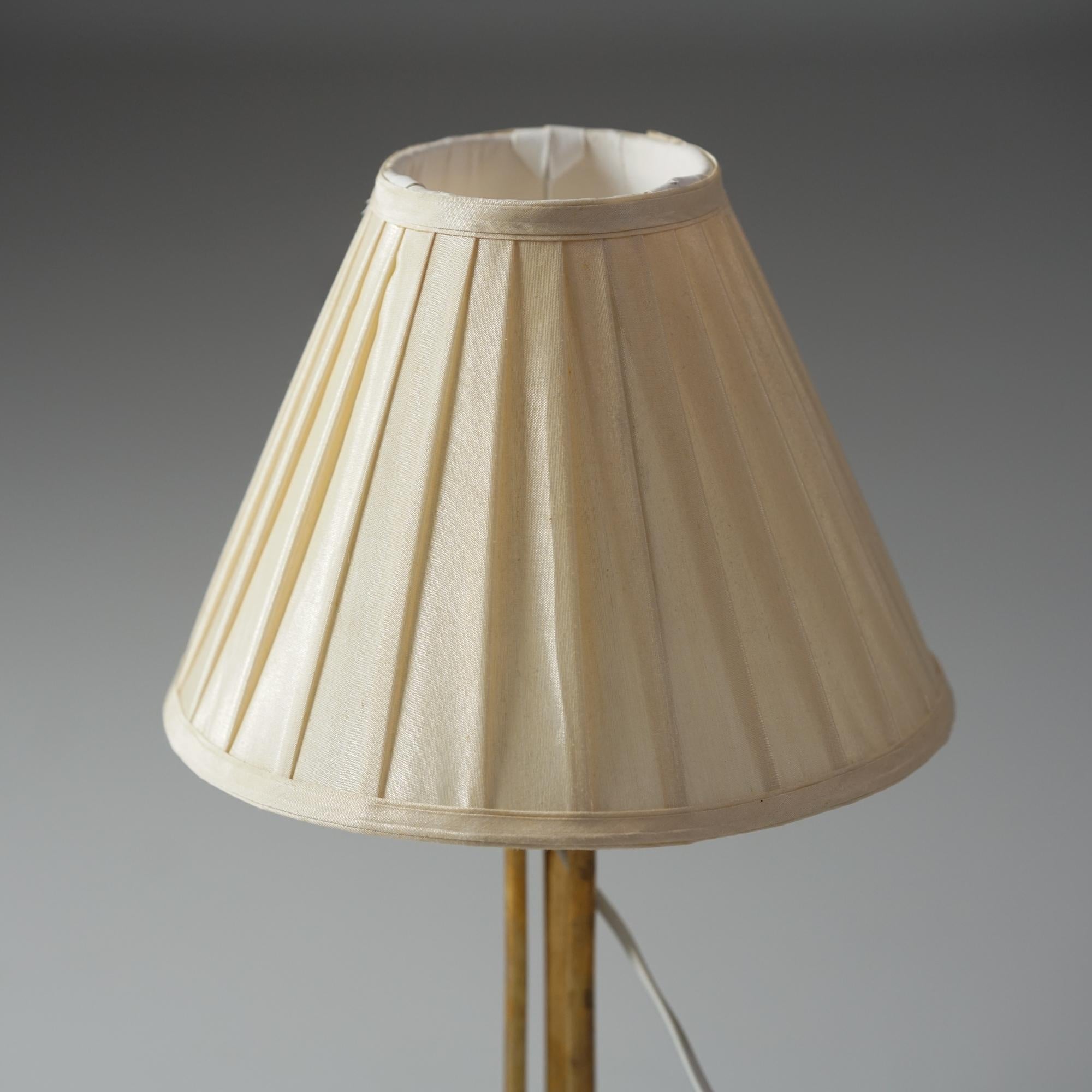 Metal Brass Table Lamp, Sweden, 1940/1950s