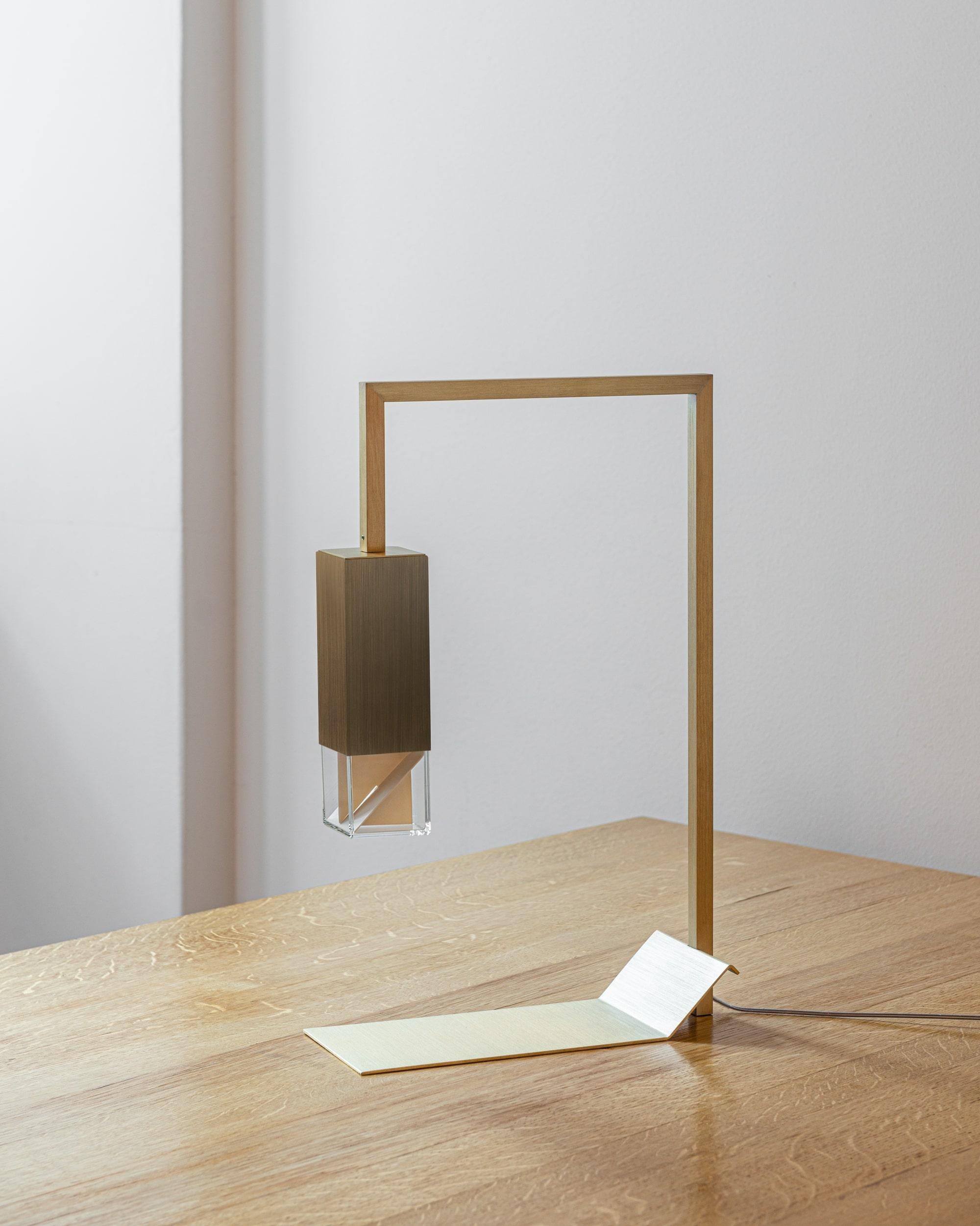 Brass Table Lamp Two 01 Revamp Edition by Formaminima For Sale 1